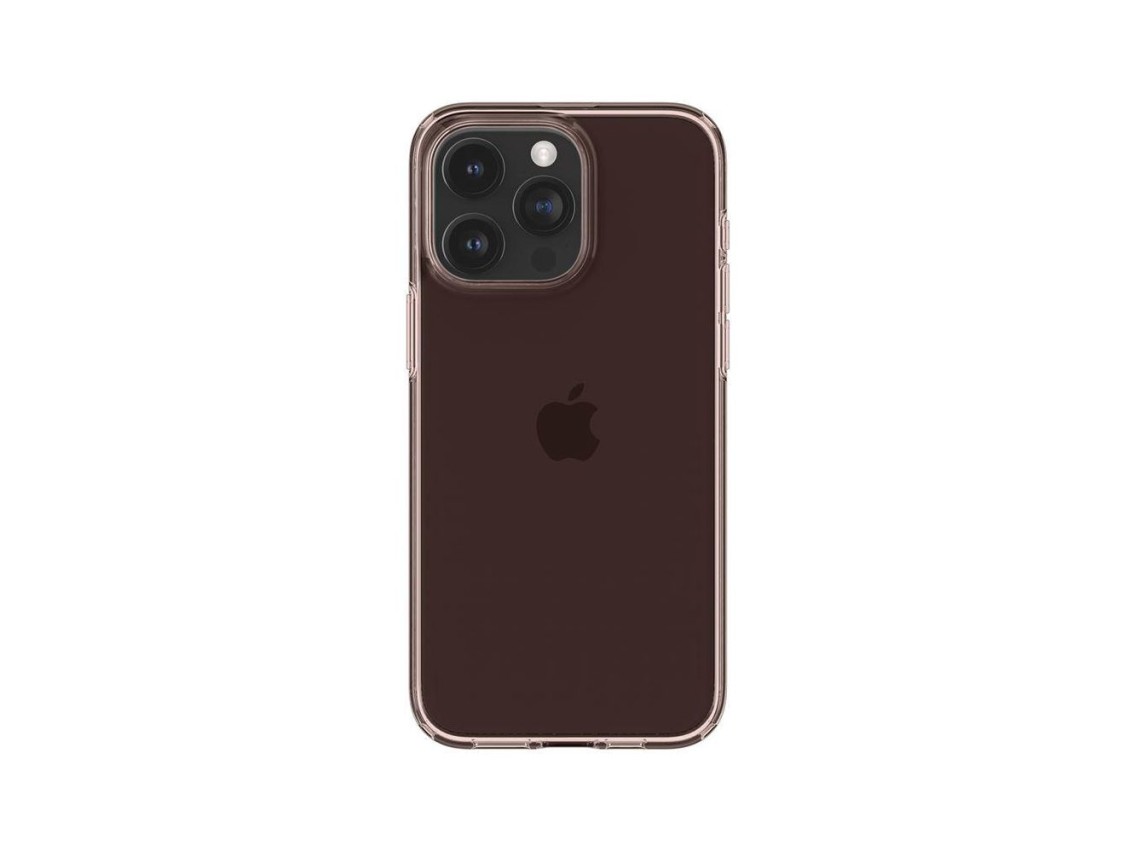 Capa Spigen Crystal Flex para iPhone 15 Pro Max - Rosa/Transparente