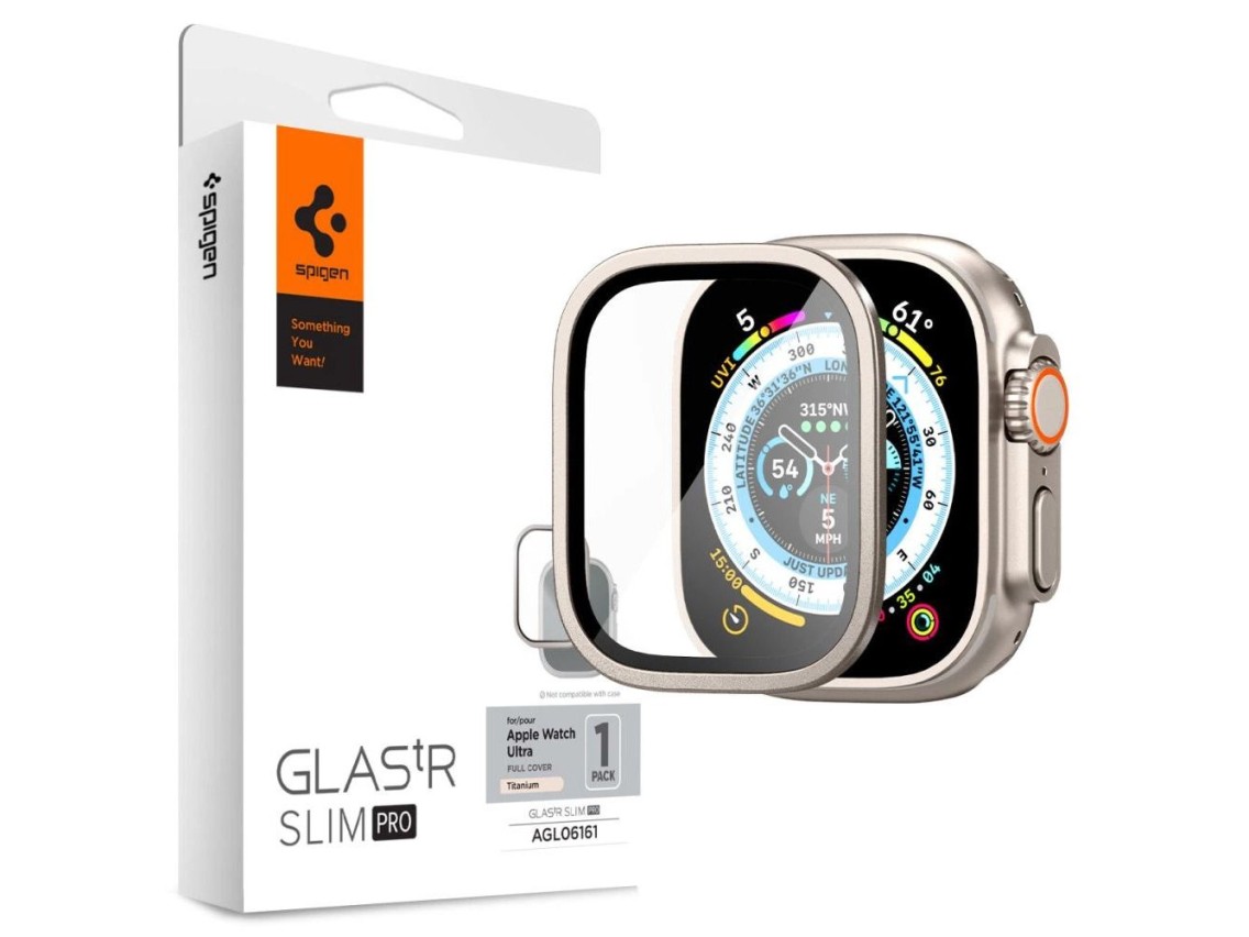 Spigen Glas.tR Slim Pro Tempered Glass for Apple Watch Ultra (49mm) - Beige