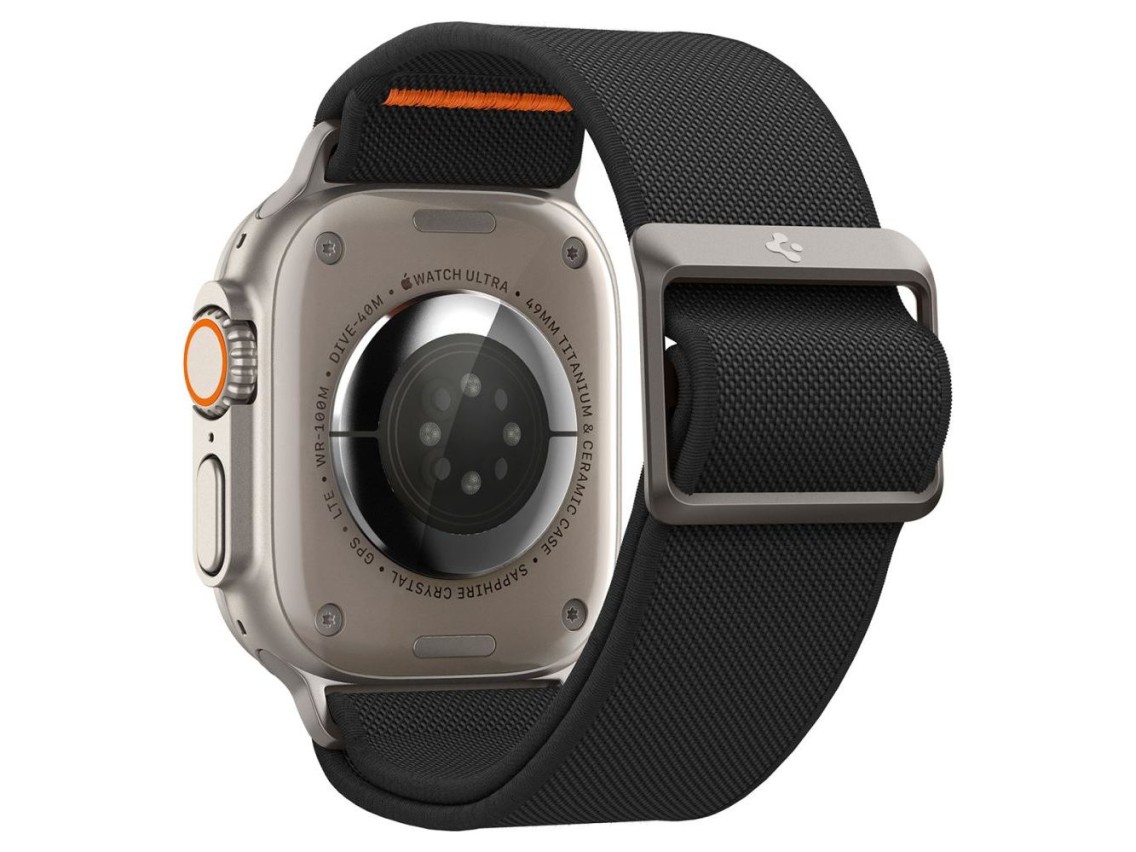 Correa Spigen Fit Lite Ultra para Apple Watch 4/5/6/7/8/9/SE/Ultra (42/44/45/49 mm) - Negra