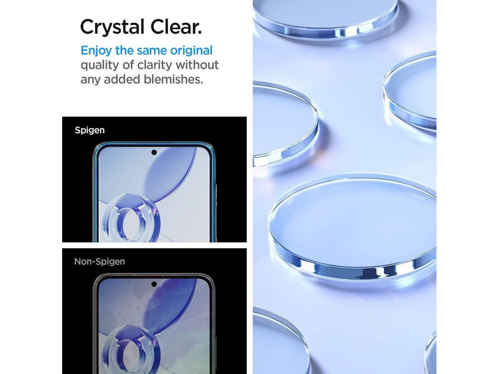 Película de vidro temperado Spigen ALM Glas.tR para Samsung Galaxy A54 5G - 2 unidades.