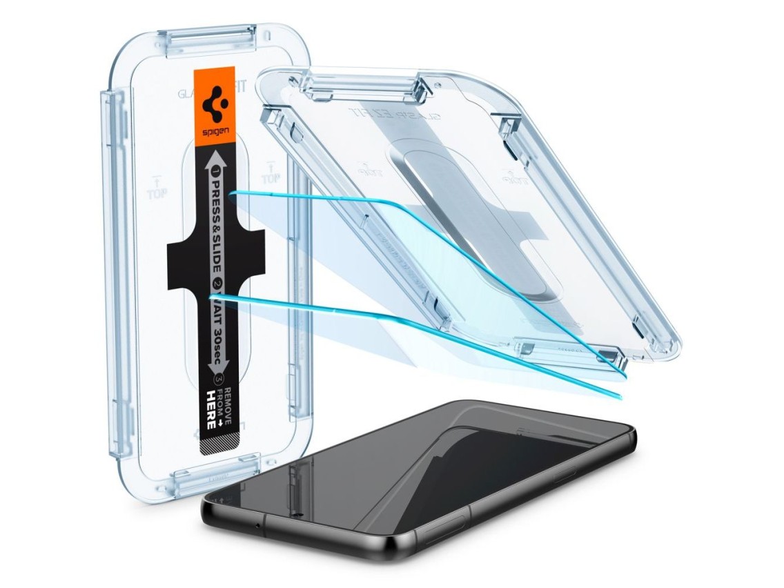 Spigen Glas.tR EZ Fit Película de Vidro Temperado para Samsung Galaxy S23 - 2 unidades.
