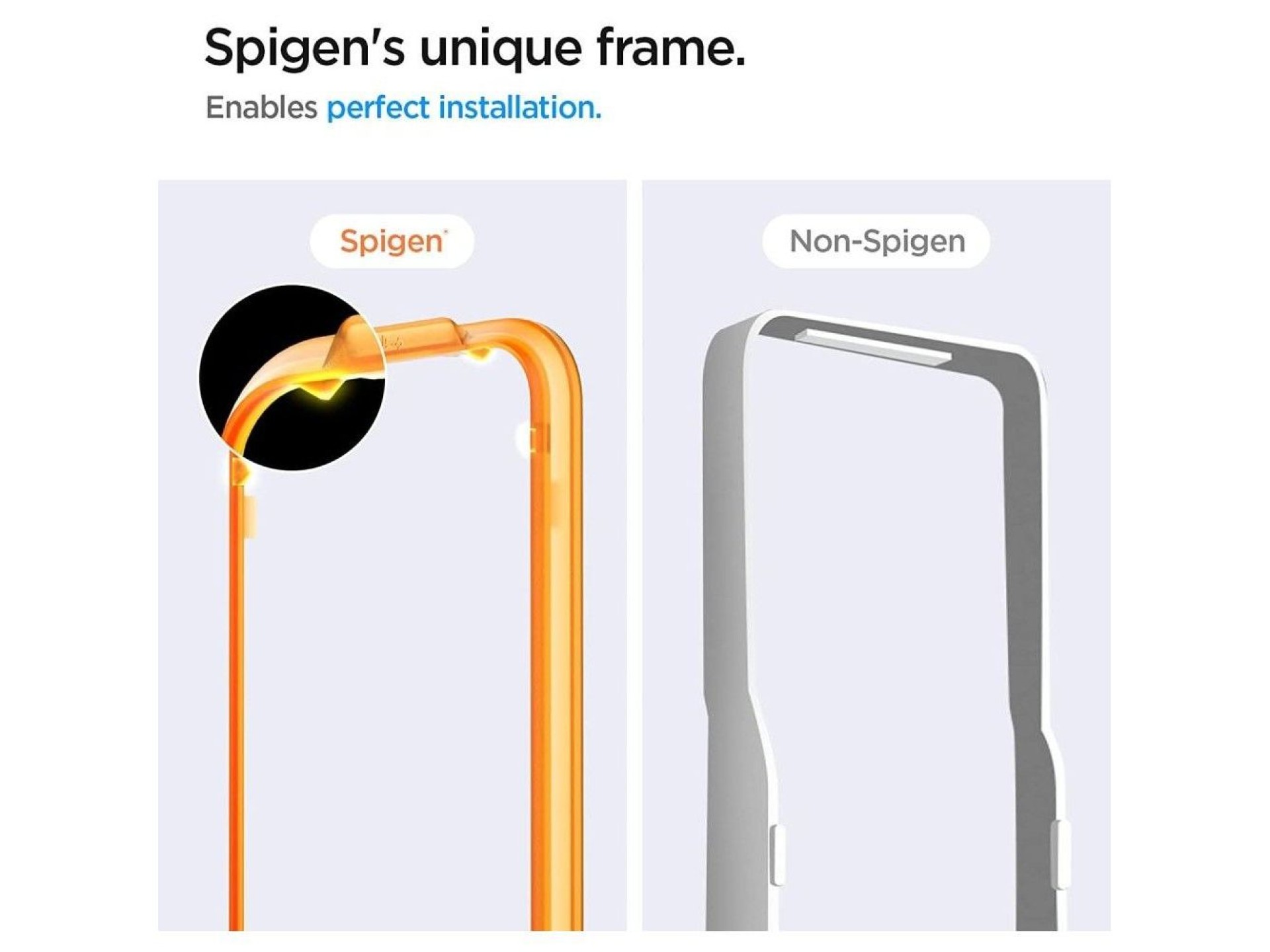 Película de vidro temperado Spigen ALM Glas.tR para Samsung Galaxy A54 5G - 2 unidades.