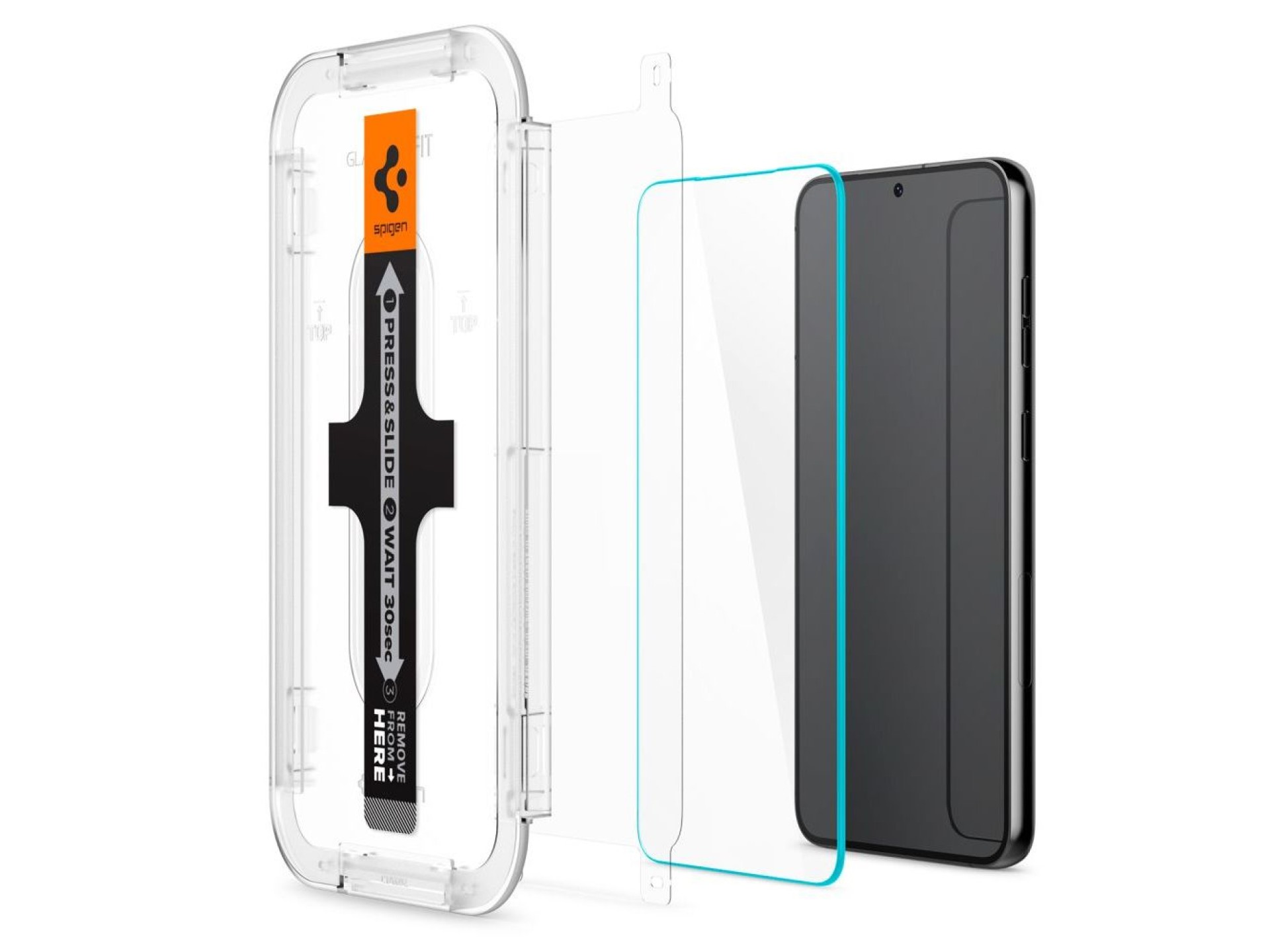 Spigen Glas.tR EZ Fit Película de Vidro Temperado para Samsung Galaxy S23 - 2 unidades.