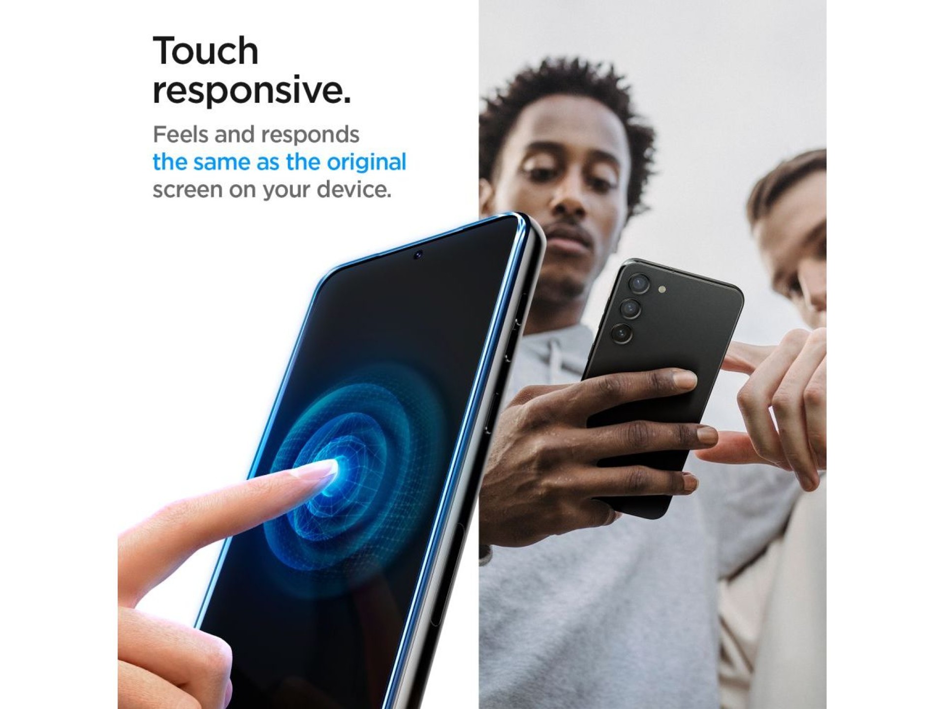 Spigen Glas.tR EZ Fit Película de Vidro Temperado para Samsung Galaxy S23 - 2 unidades.