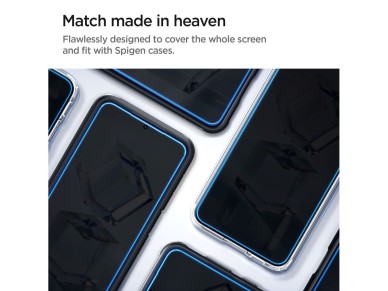 Spigen Glas.tR EZ Fit tempered glass for Samsung Galaxy S23+ - 2 pcs. Spigen Glas.tR EZ Fit tempered glass for Samsung Galaxy S23+ - 2 pcs.