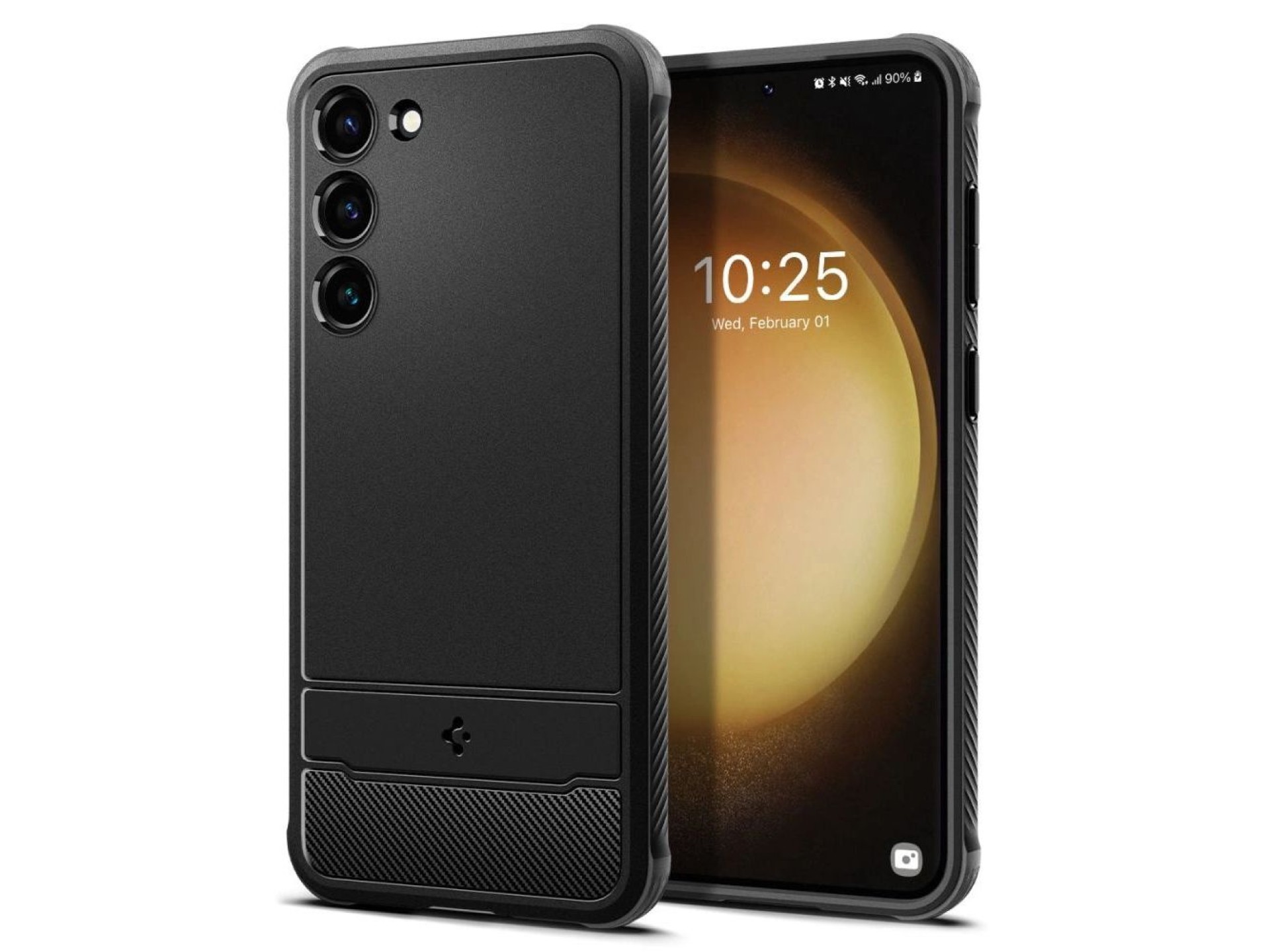 Spigen Rugged Armor Case for Samsung Galaxy S23 - Matte Black