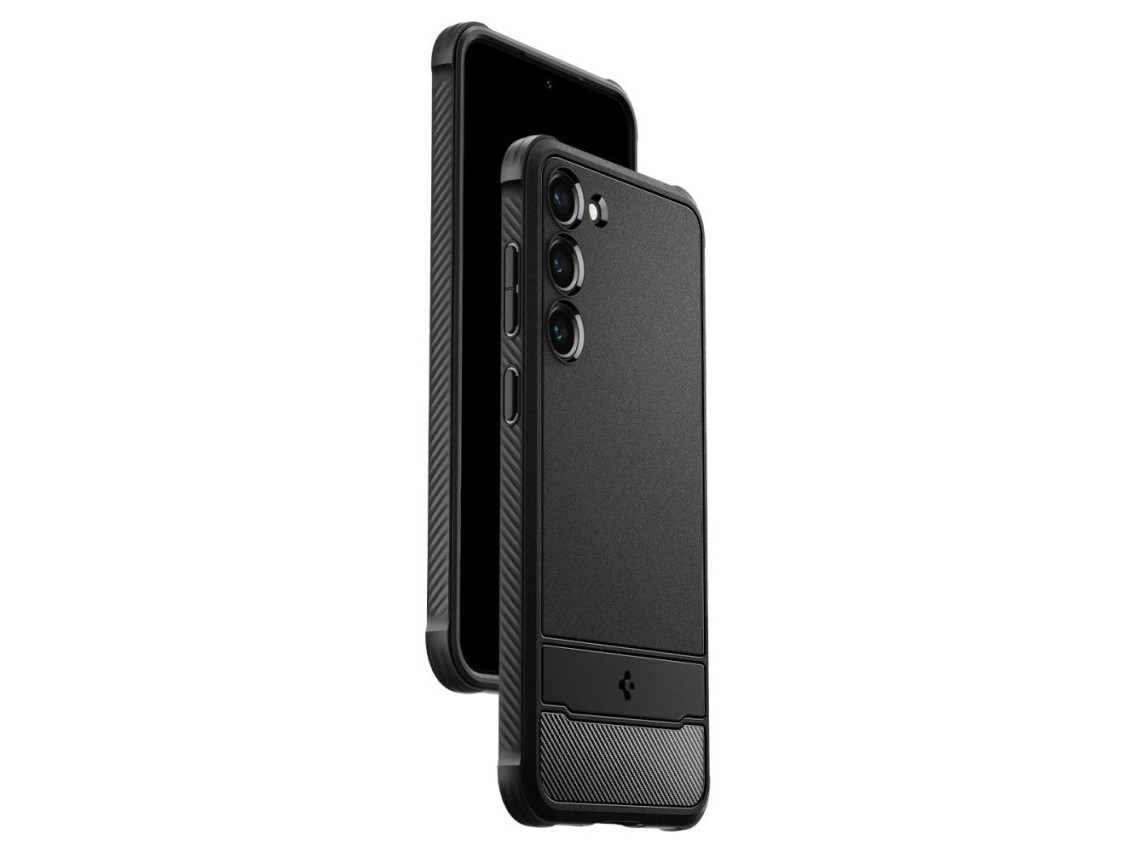 Spigen Rugged Armor Case for Samsung Galaxy S23 - Matte Black