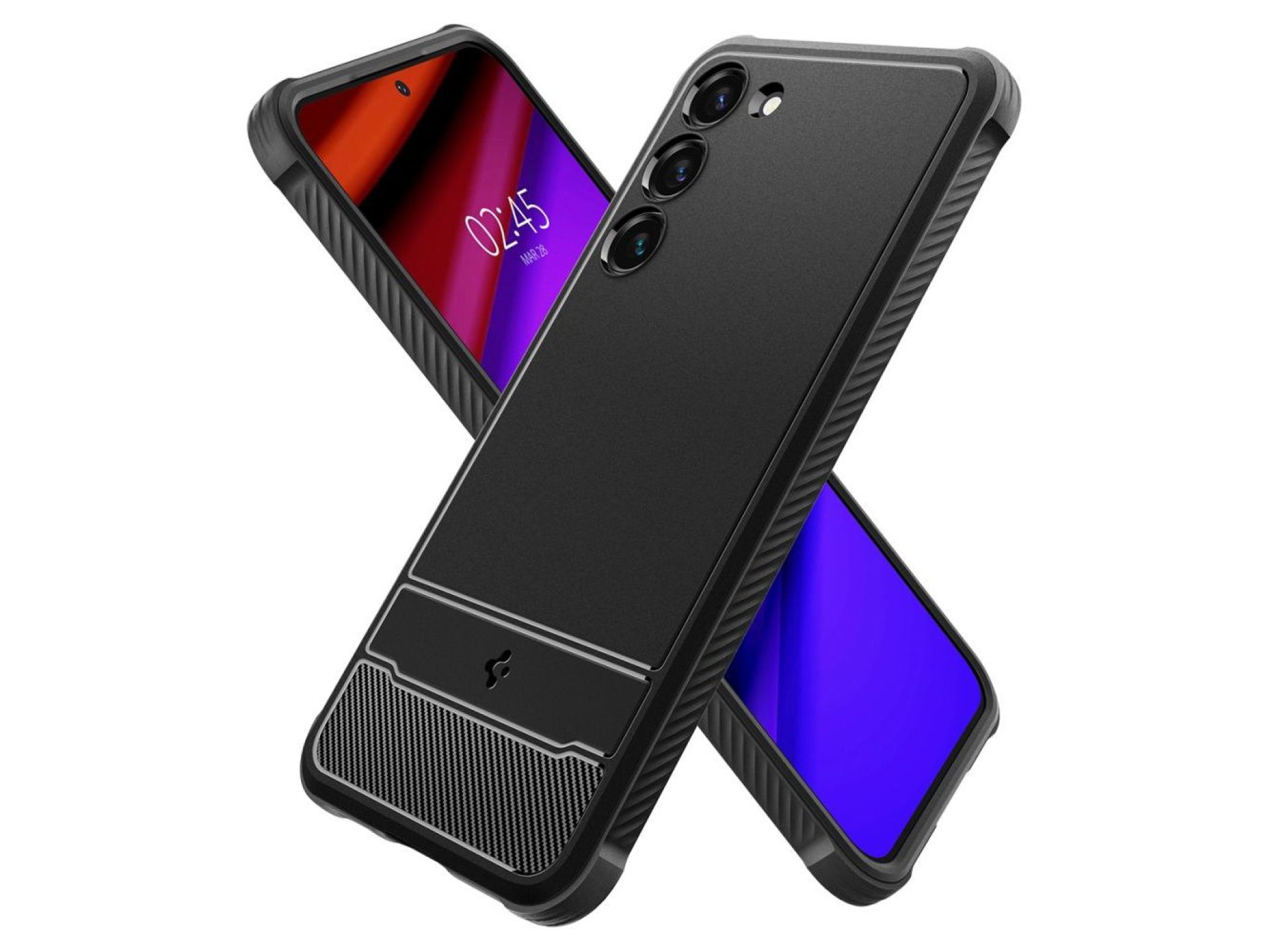Spigen Rugged Armor Case for Samsung Galaxy S23 - Matte Black