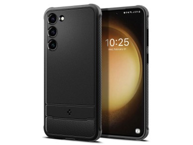 Capa Spigen Rugged Armor para Samsung Galaxy S23 - Preto Fosco