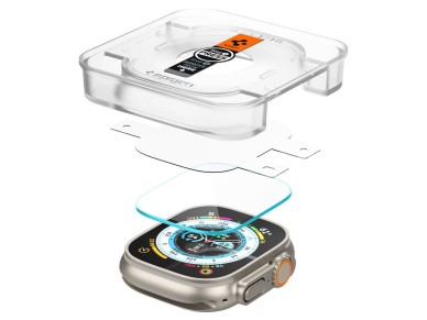 Spigen Glas.tR EZ Fit pel�cula de vidro temperado para Apple Watch Ultra / Ultra 2 (49 mm) - 2 unida