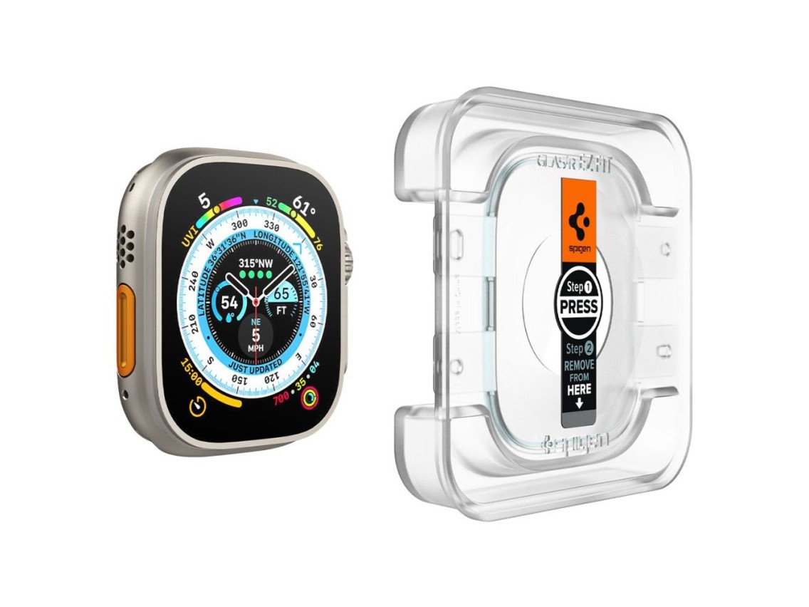 Spigen Glas.tR EZ Fit tempered glass for Apple Watch Ultra / Ultra 2 (49 mm) - 2 pcs.