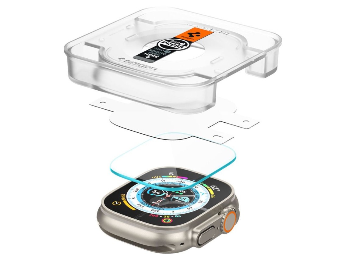 Spigen Glas.tR EZ Fit tempered glass for Apple Watch Ultra / Ultra 2 (49 mm) - 2 pcs.