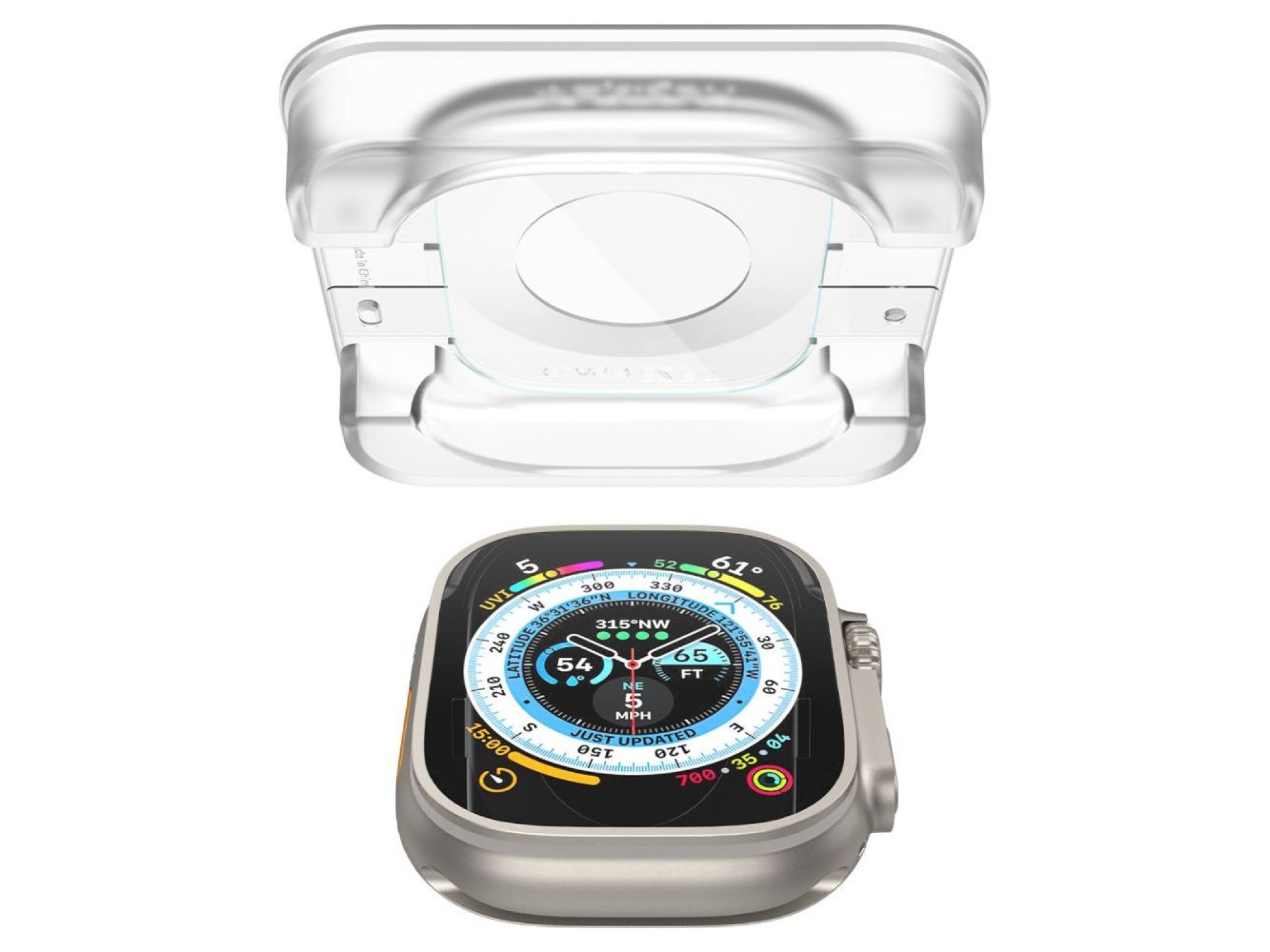 Spigen Glas.tR EZ Fit tempered glass for Apple Watch Ultra / Ultra 2 (49 mm) - 2 pcs.