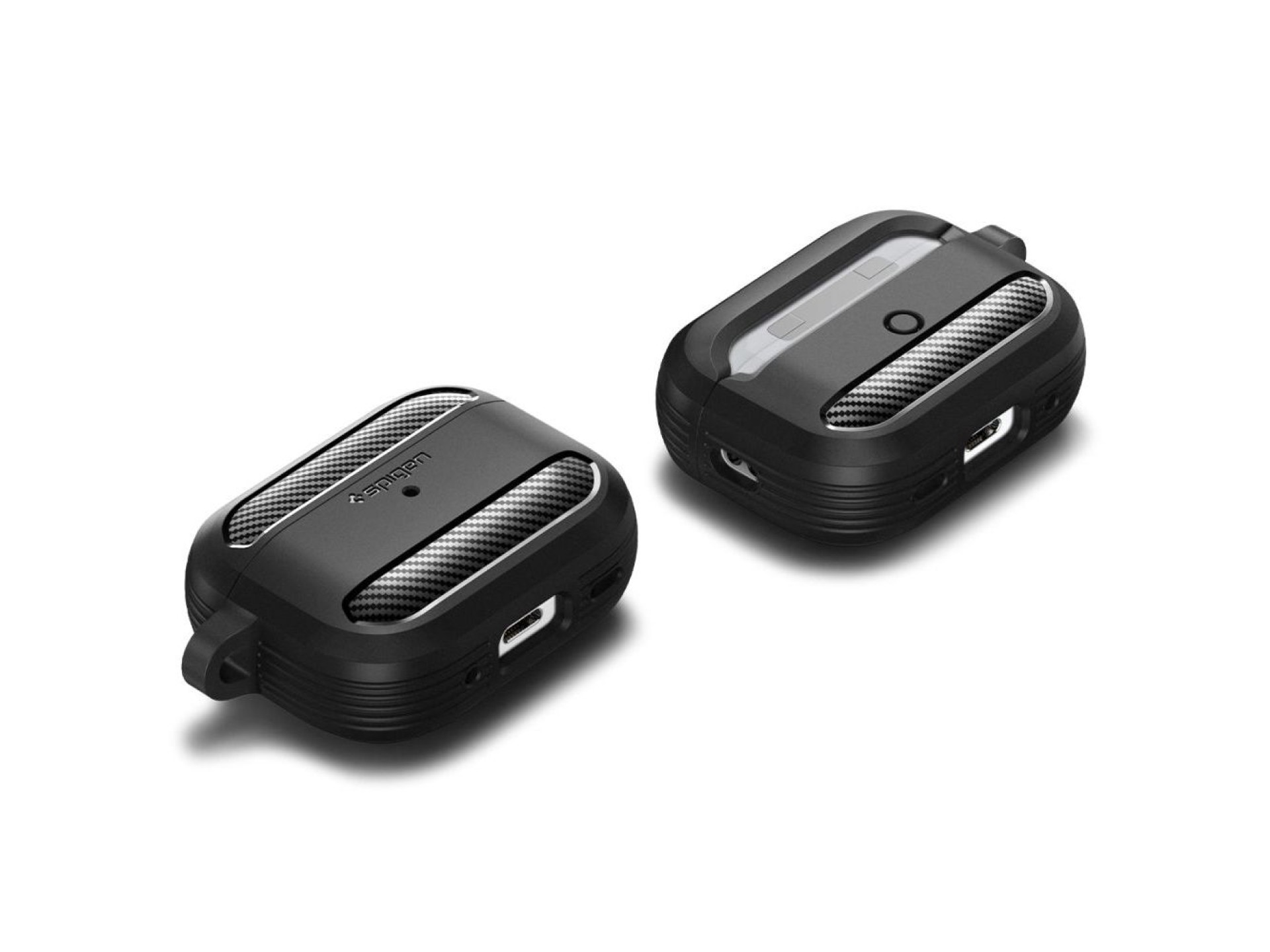 Funda Spigen Rugged Armor para Apple AirPods Pro 1/2 - Negro mate