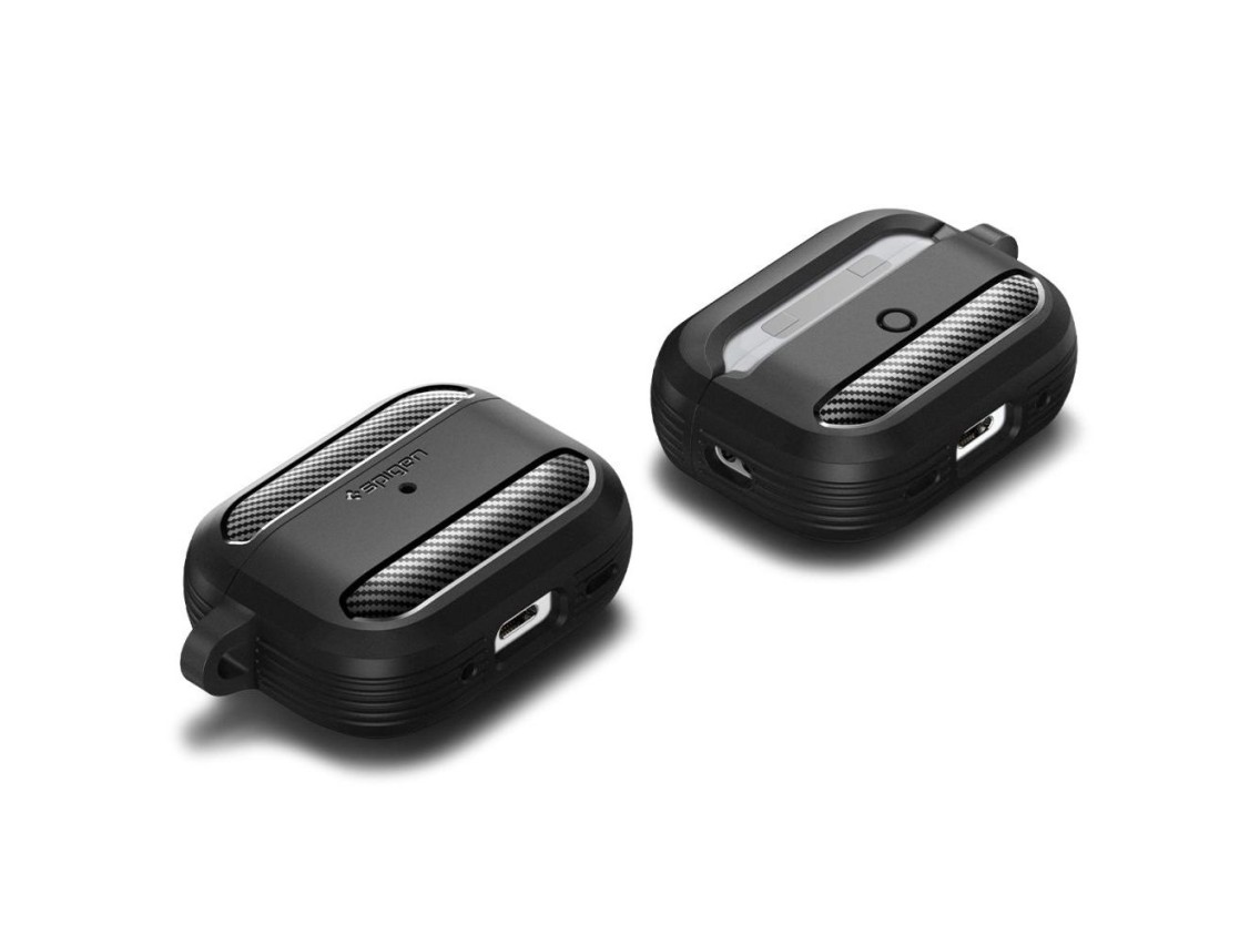 Funda Spigen Rugged Armor para Apple AirPods Pro 1/2 - Negro mate