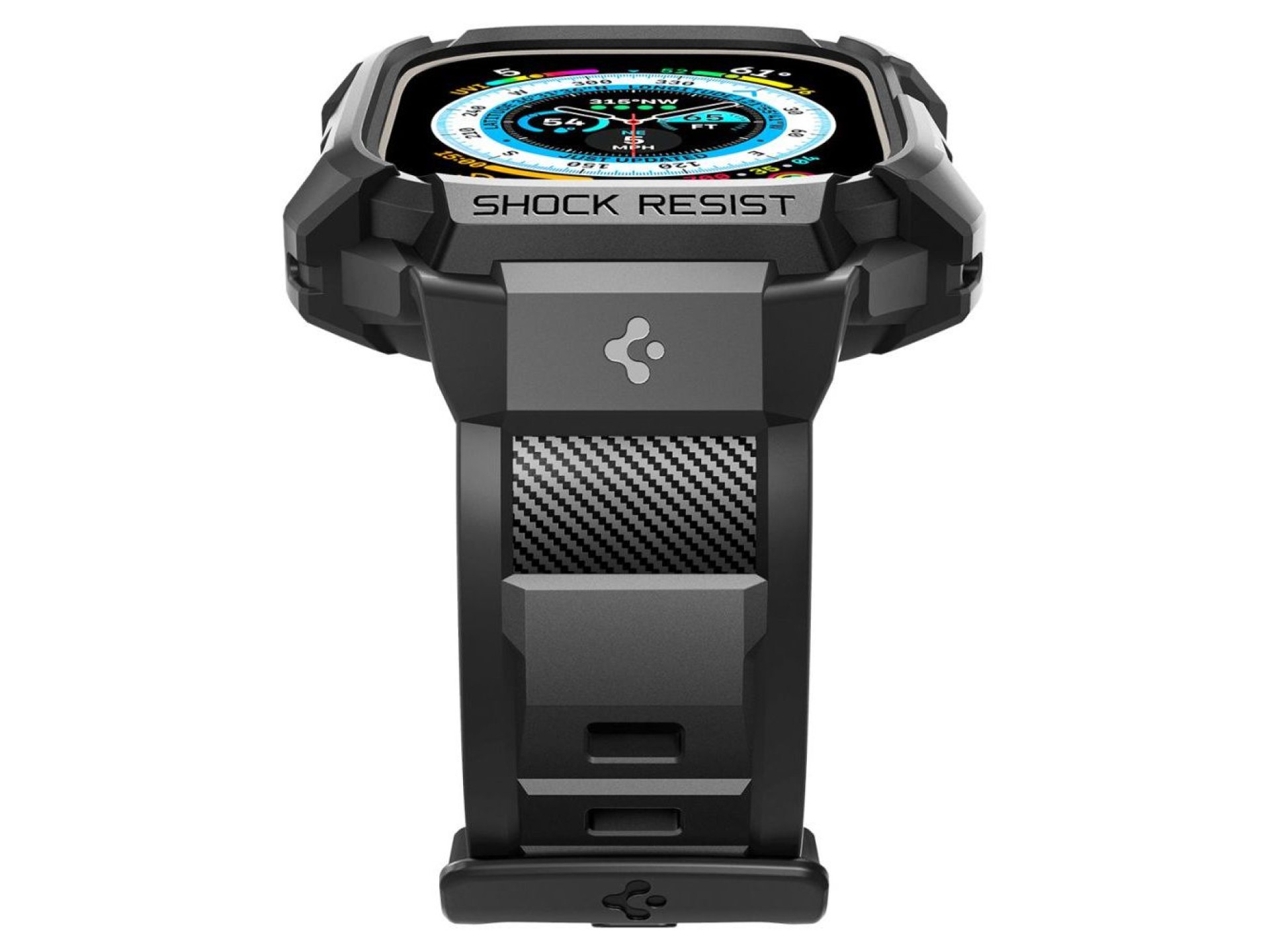 Capa Spigen Rugged Armor Pro para Apple Watch Ultra (49 mm) - Preta