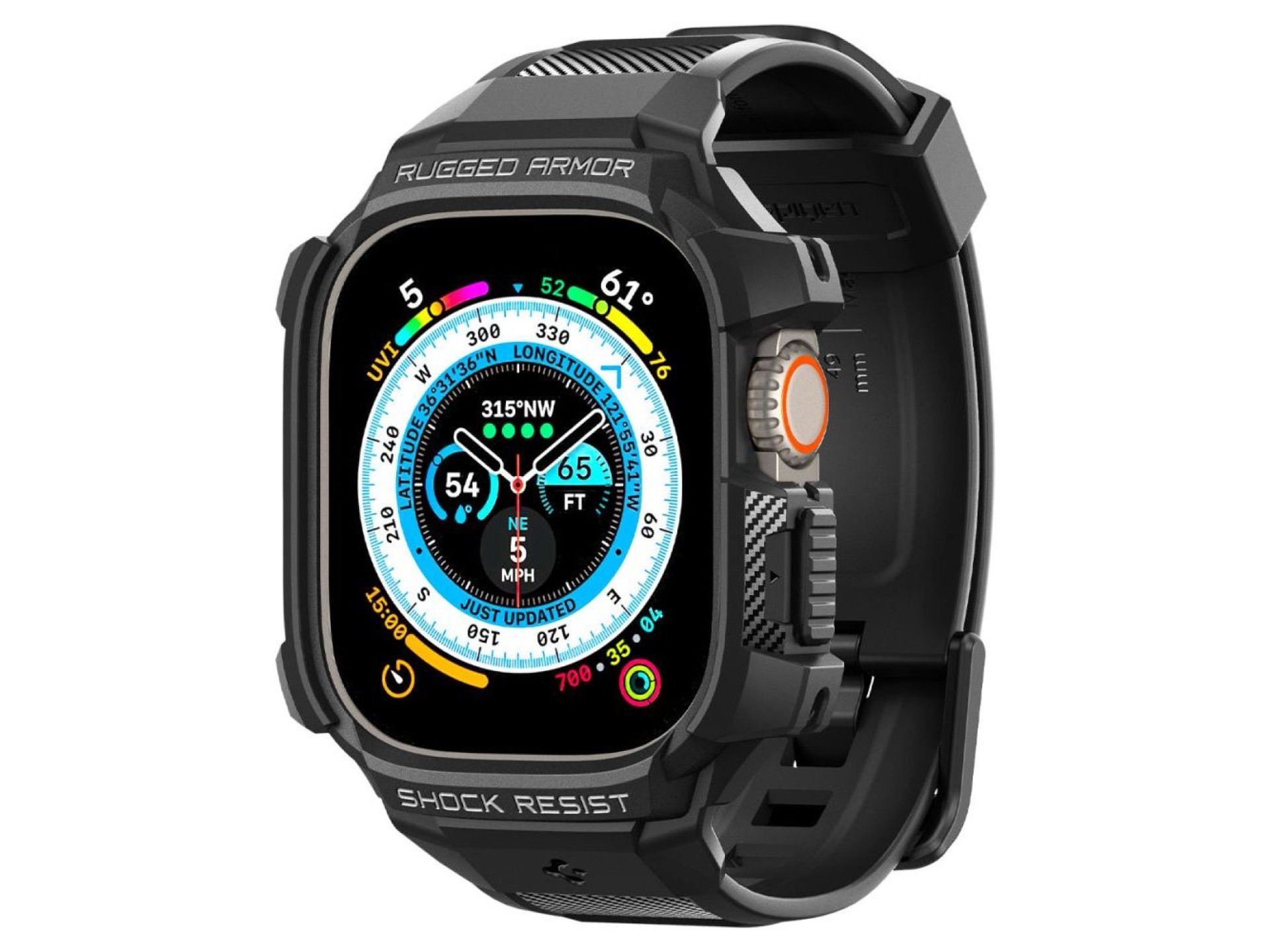Capa Spigen Rugged Armor Pro para Apple Watch Ultra (49 mm) - Preta