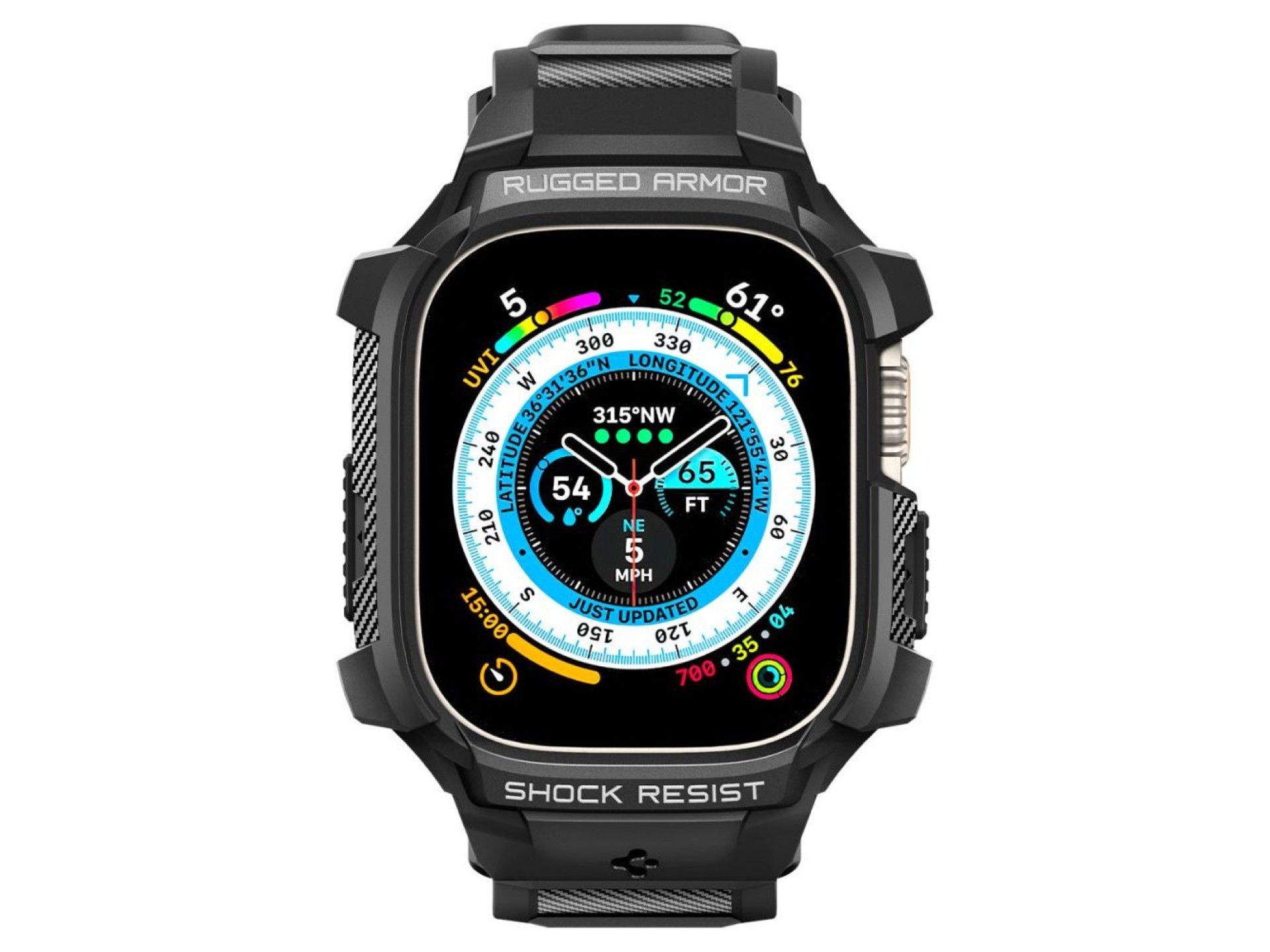 Capa Spigen Rugged Armor Pro para Apple Watch Ultra (49 mm) - Preta
