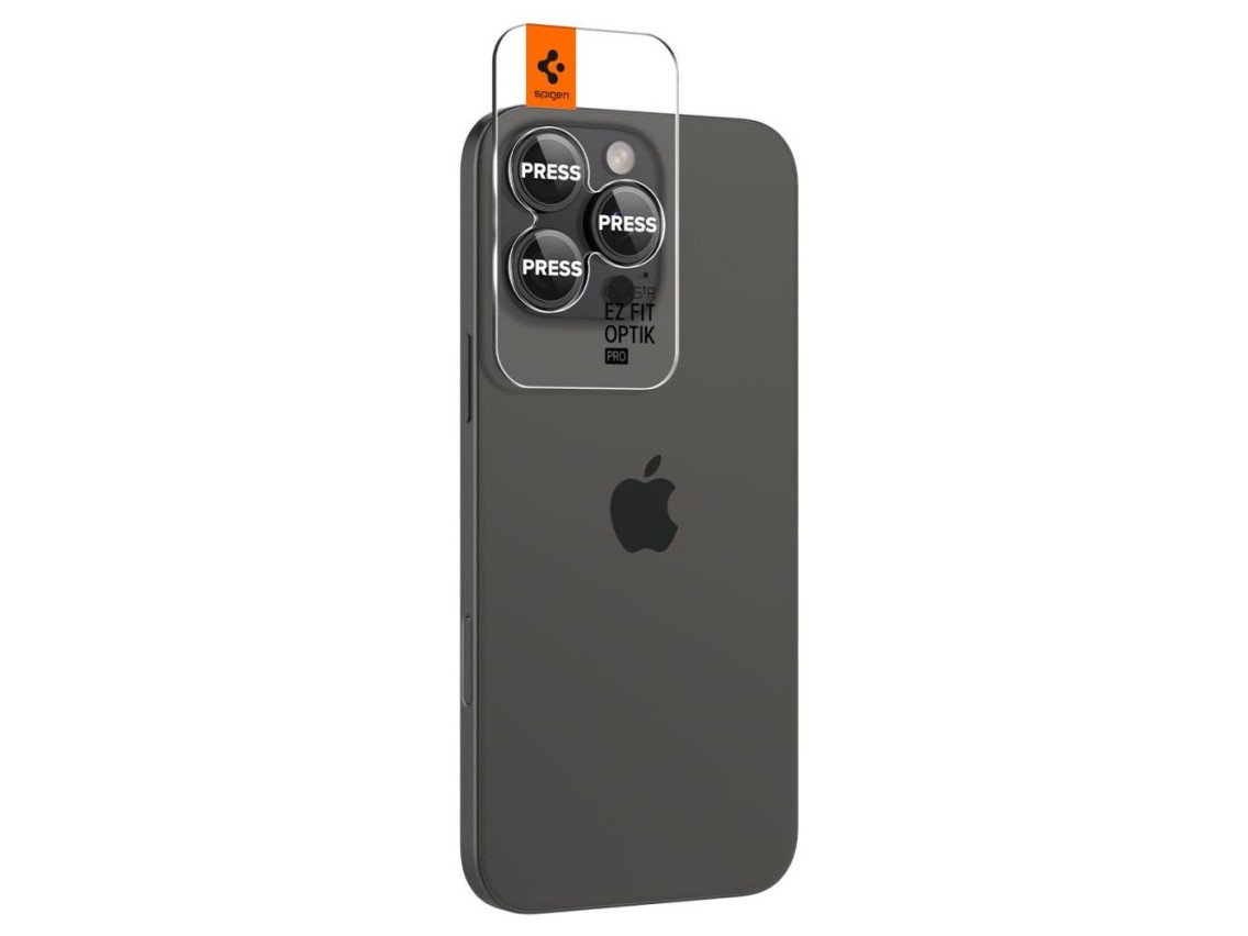 Protector de cámara Spigen Glas.tR EZ Fit Optik para iPhone 14 Pro / Pro Max / 15 Pro / Pro Max / 16