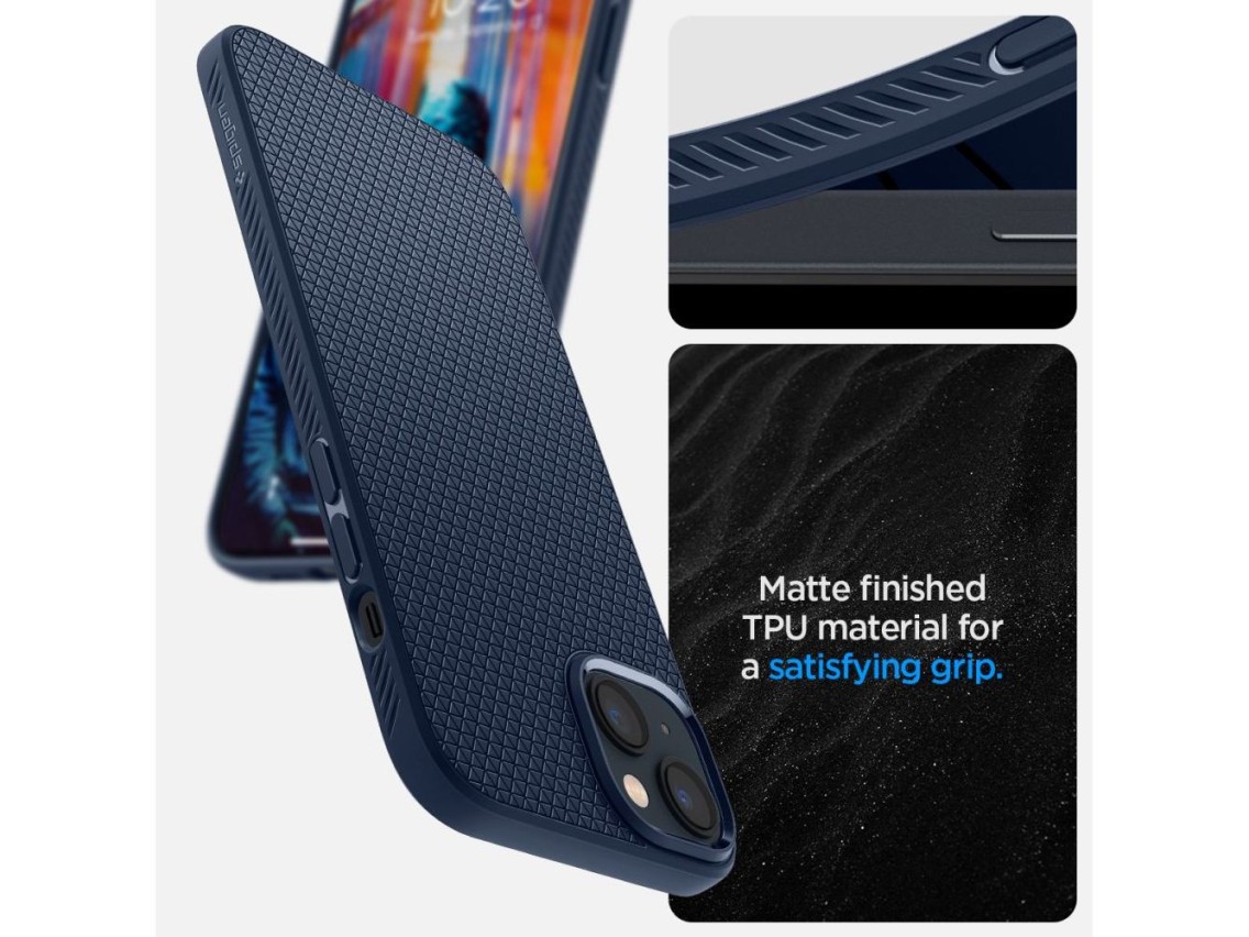 Spigen Liquid Air Case for iPhone 14 Plus - Blue