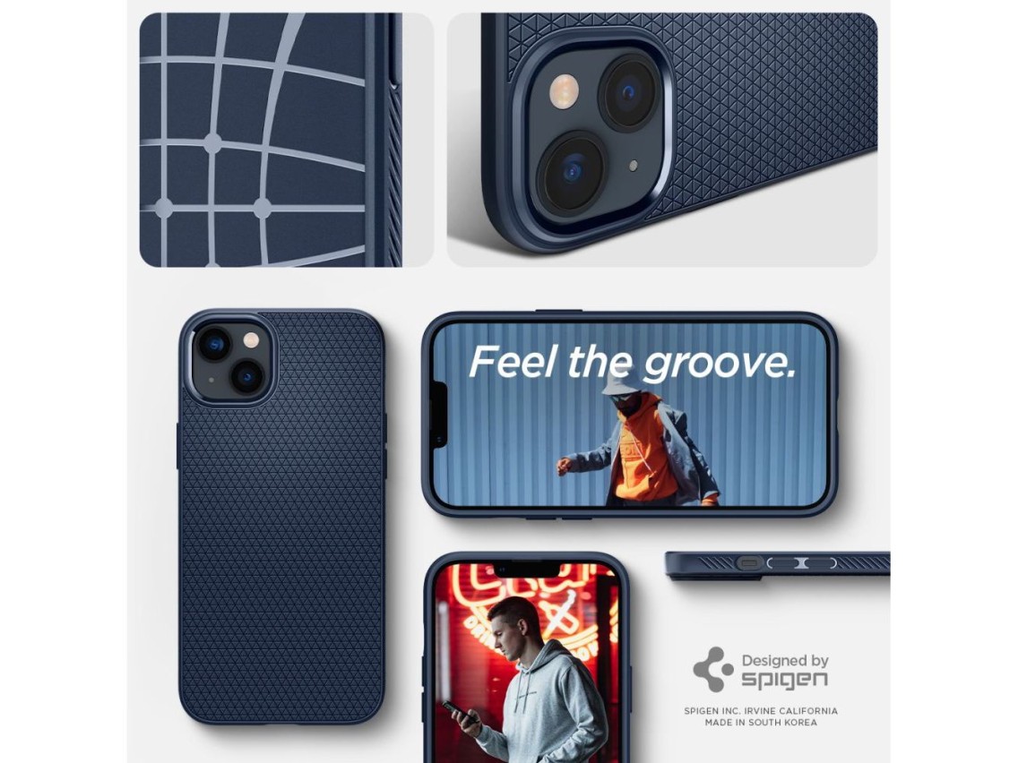 Spigen Liquid Air Case for iPhone 14 Plus - Blue