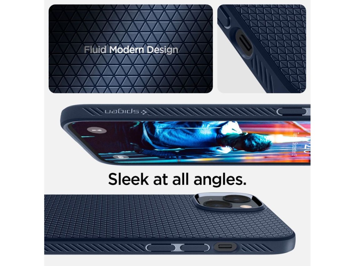 Spigen Liquid Air Case for iPhone 14 Plus - Blue