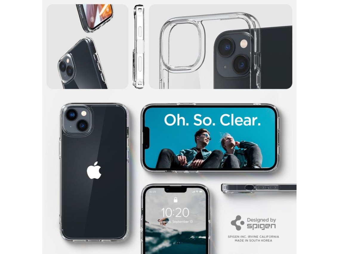 Capa Spigen Ultra Hybrid para iPhone 14 - Transparente