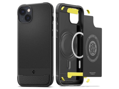 Funda Spigen Rugged Armor Mag Case con MagSafe para iPhone 14 - Negro mate Funda Spigen Rugged Armor Mag Case con MagSafe para iPhone 14 - Negro mate