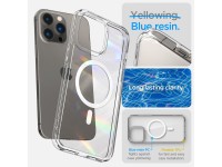 Capa Spigen Ultra Hybrid Mag com MagSafe para iPhone 14 Pro - Transparente/Branca Capa Spigen Ultra Hybrid Mag com MagSafe para iPhone 14 Pro - Transparente/Branca