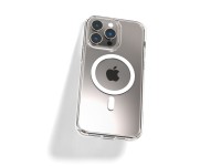 Capa Spigen Ultra Hybrid Mag com MagSafe para iPhone 14 Pro - Transparente/Branca Capa Spigen Ultra Hybrid Mag com MagSafe para iPhone 14 Pro - Transparente/Branca