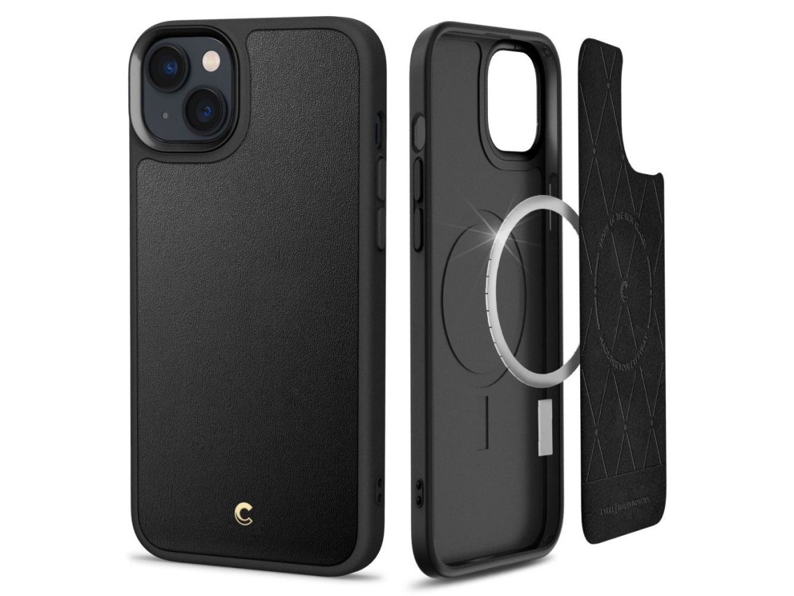 Capa Spigen Cyrill Kajuk Mag com MagSafe para iPhone 14 Plus - Preta