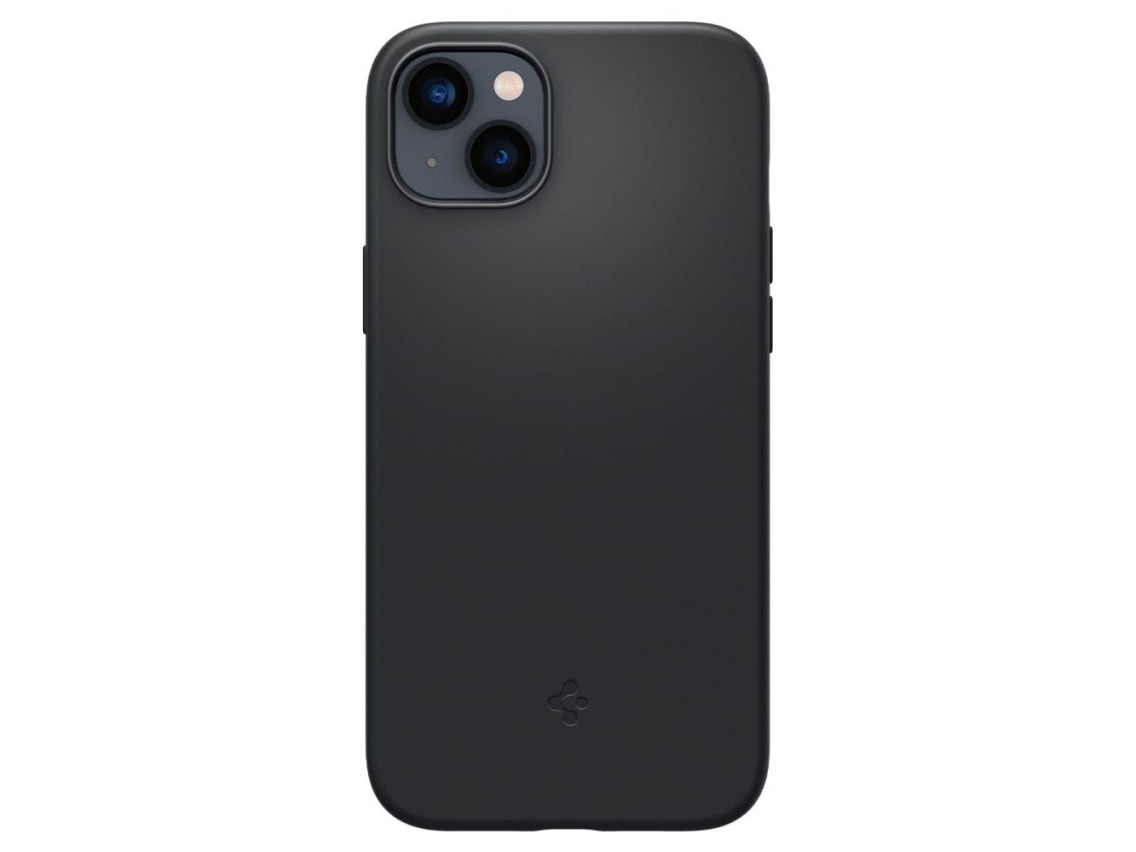 Spigen Silicone Fit Mag Case with MagSafe for iPhone 14 Plus - Black