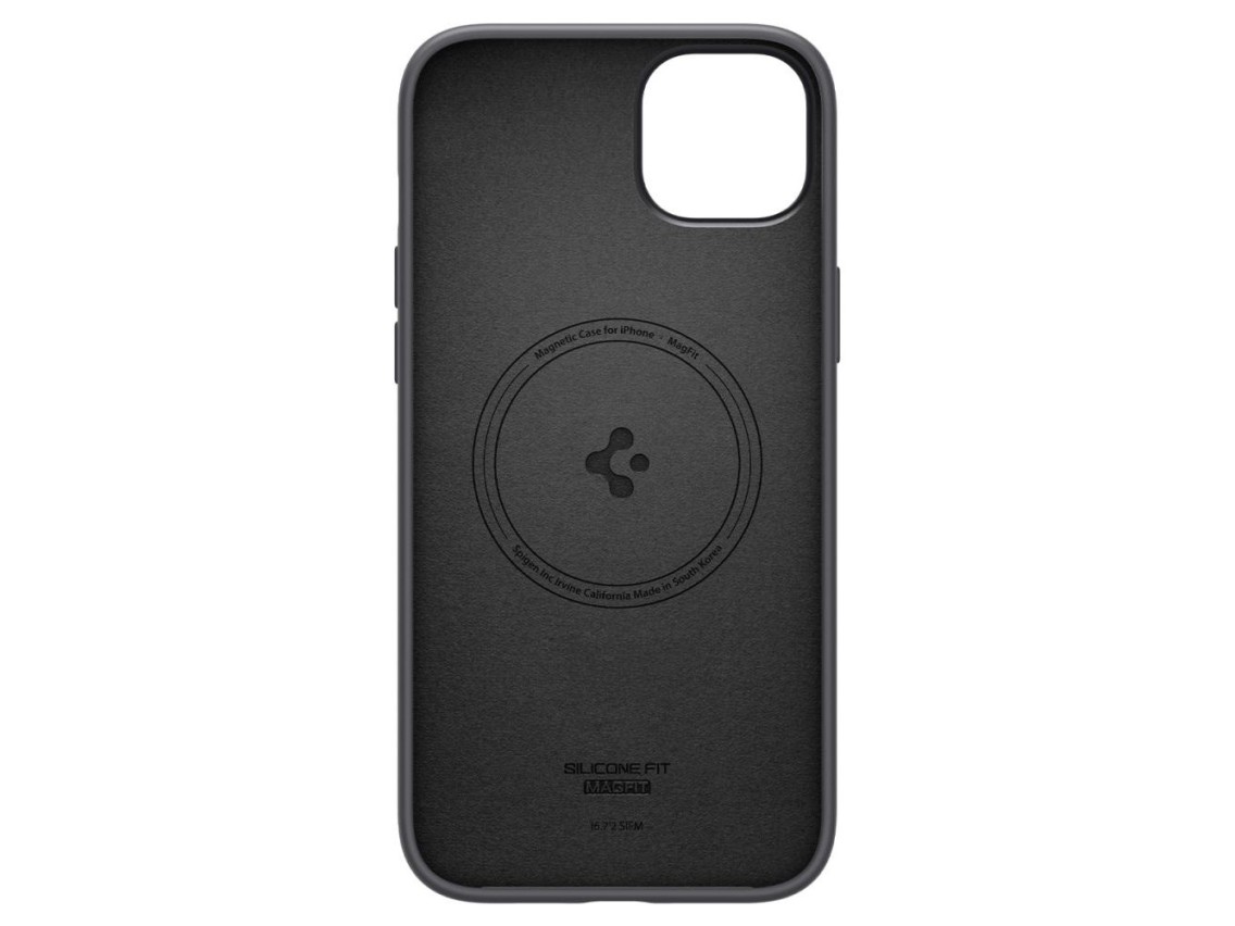 Spigen Silicone Fit Mag Case with MagSafe for iPhone 14 Plus - Black