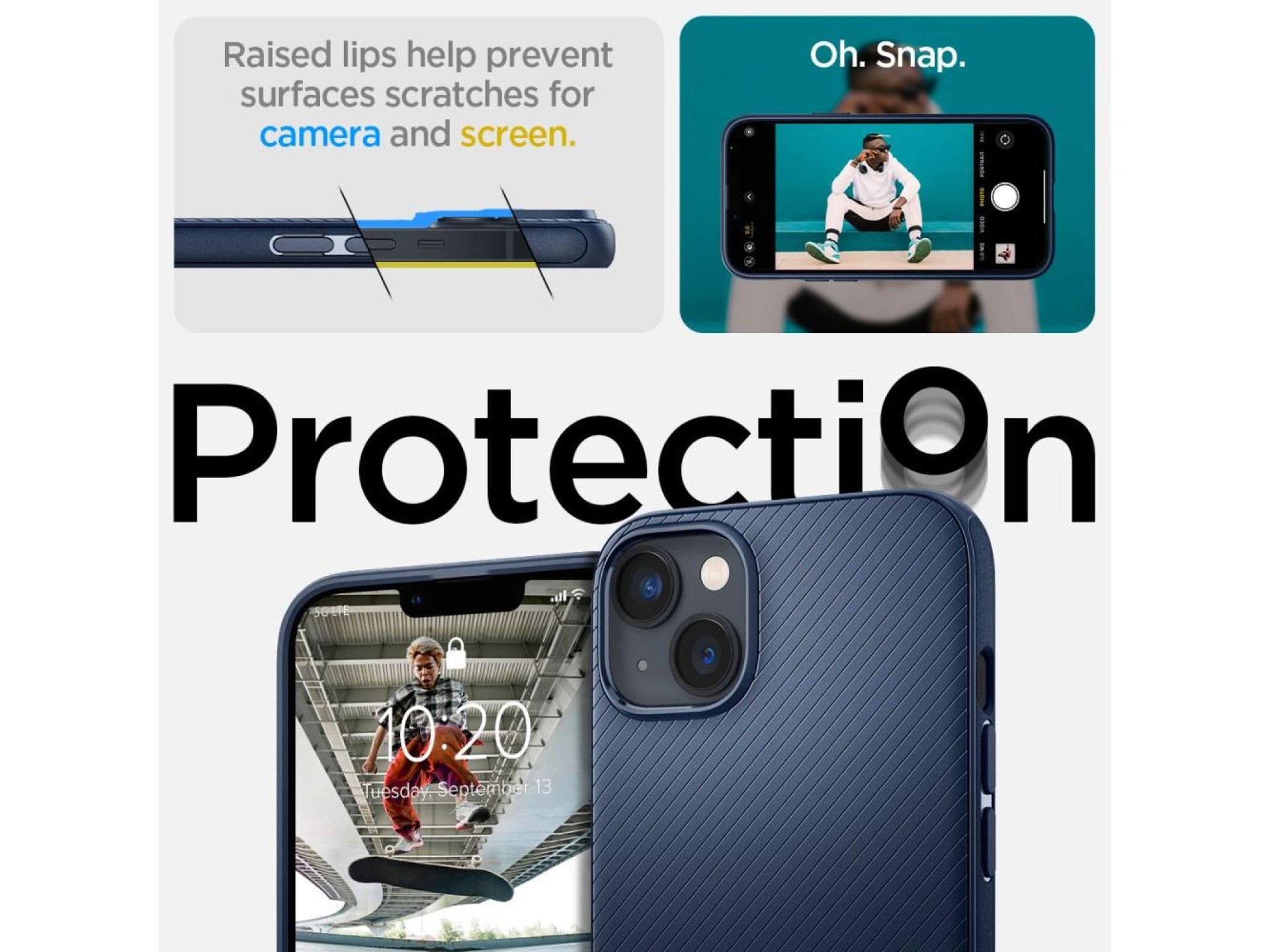 Capa Spigen Mag Armor para iPhone 14 Plus - Azul