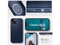 Capa Spigen Mag Armor para iPhone 14 Plus - Azul Capa Spigen Mag Armor para iPhone 14 Plus - Azul