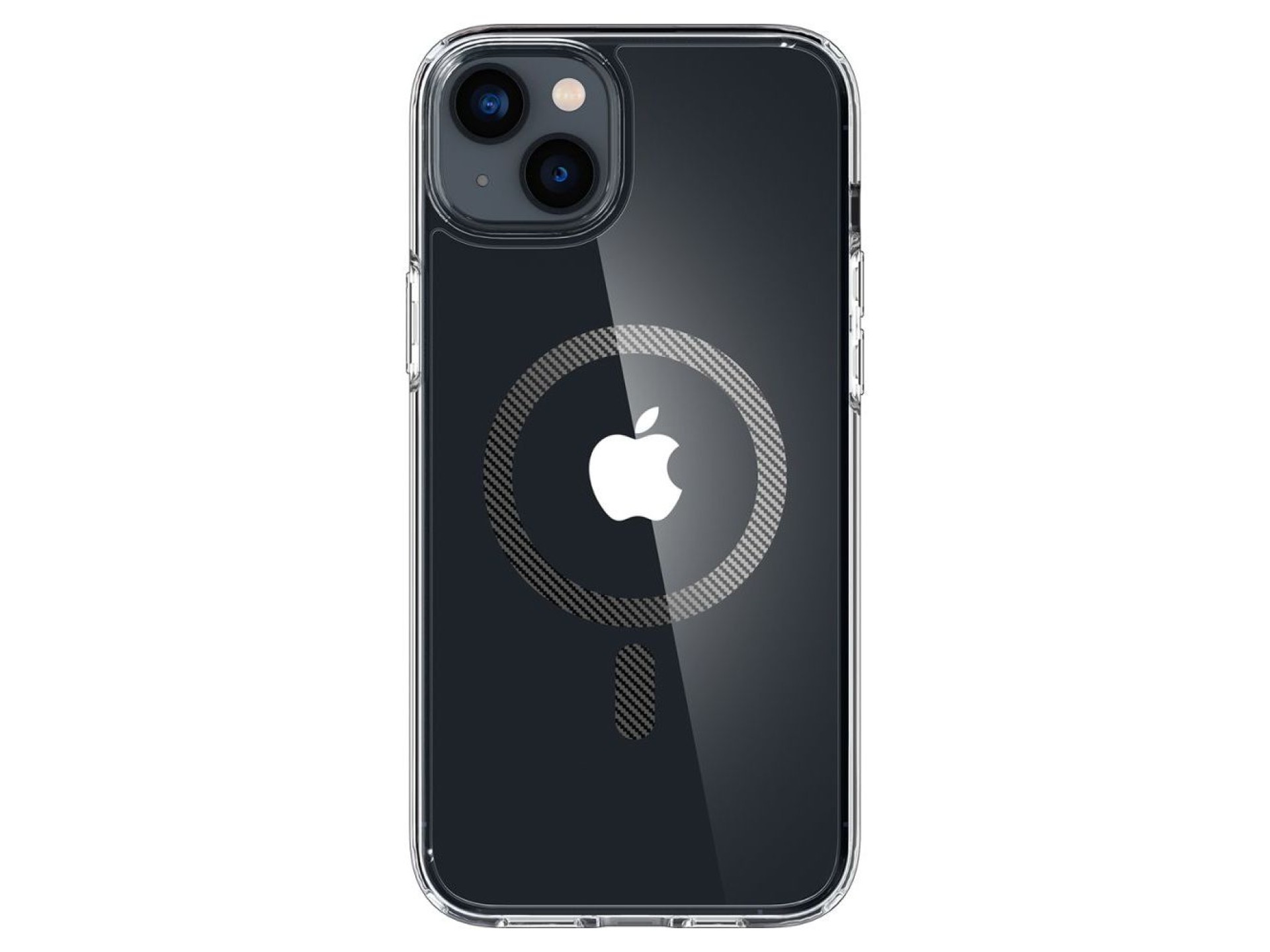 Capa Spigen Ultra Hybrid Mag com MagSafe para iPhone 14 Plus - Cinza Transparente
