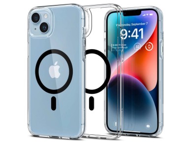 Spigen Ultra Hybrid Mag Case with MagSafe for iPhone 14 Plus - Clear Black Spigen Ultra Hybrid Mag Case with MagSafe for iPhone 14 Plus - Clear Black