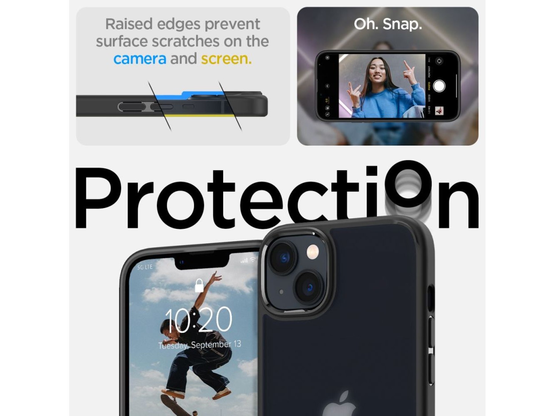 Spigen Ultra Hybrid iPhone 14 Plus Case - Matte Black