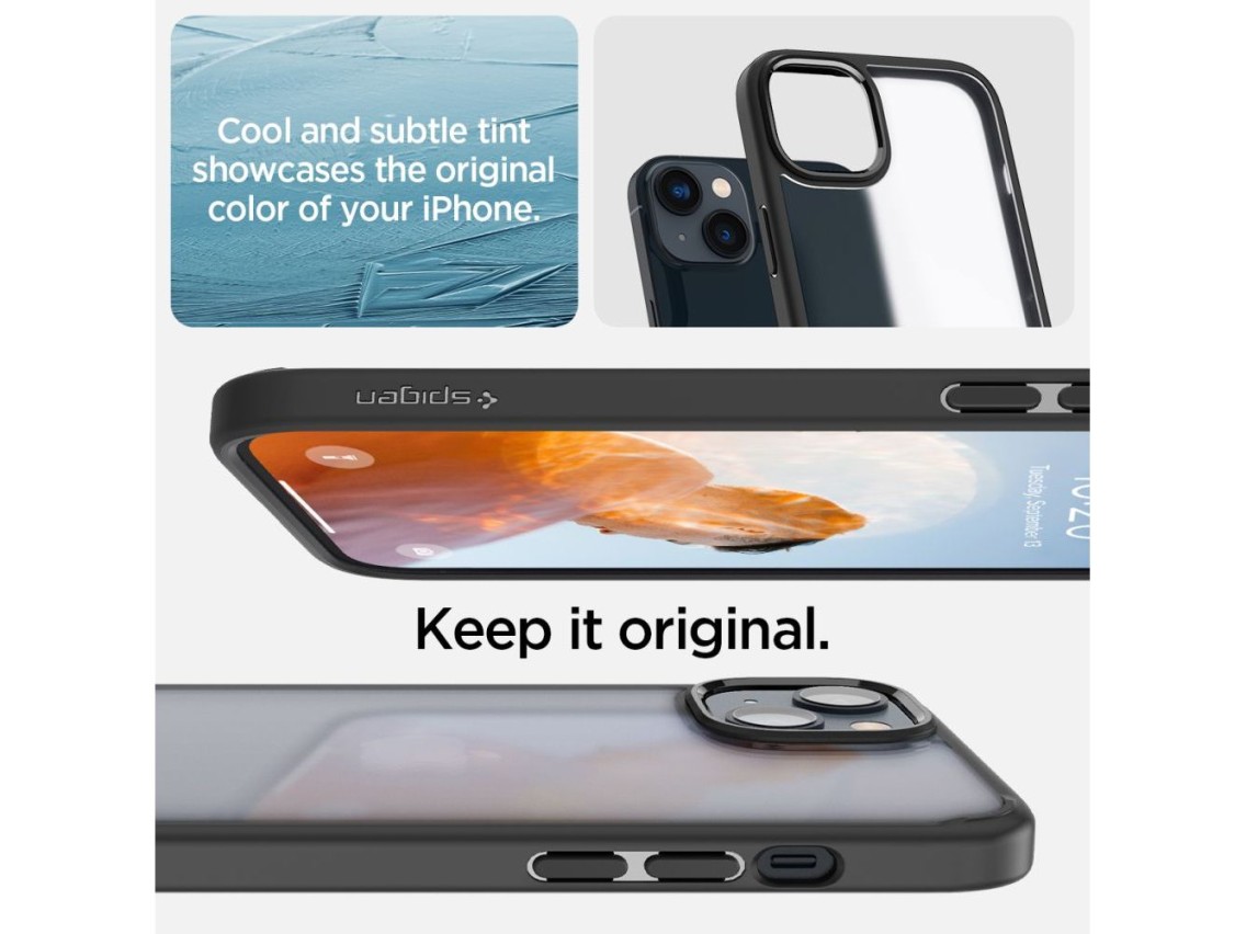 Spigen Ultra Hybrid iPhone 14 Plus Case - Matte Black