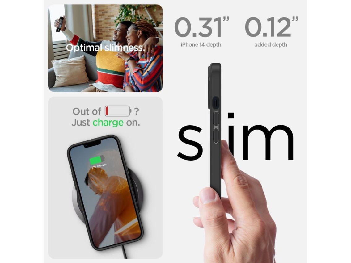 Spigen Ultra Hybrid iPhone 14 Plus Case - Matte Black