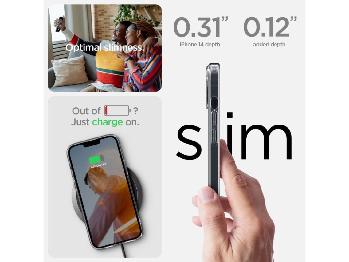 Spigen Ultra Hybrid iPhone 14 Plus Case - Matte Clear