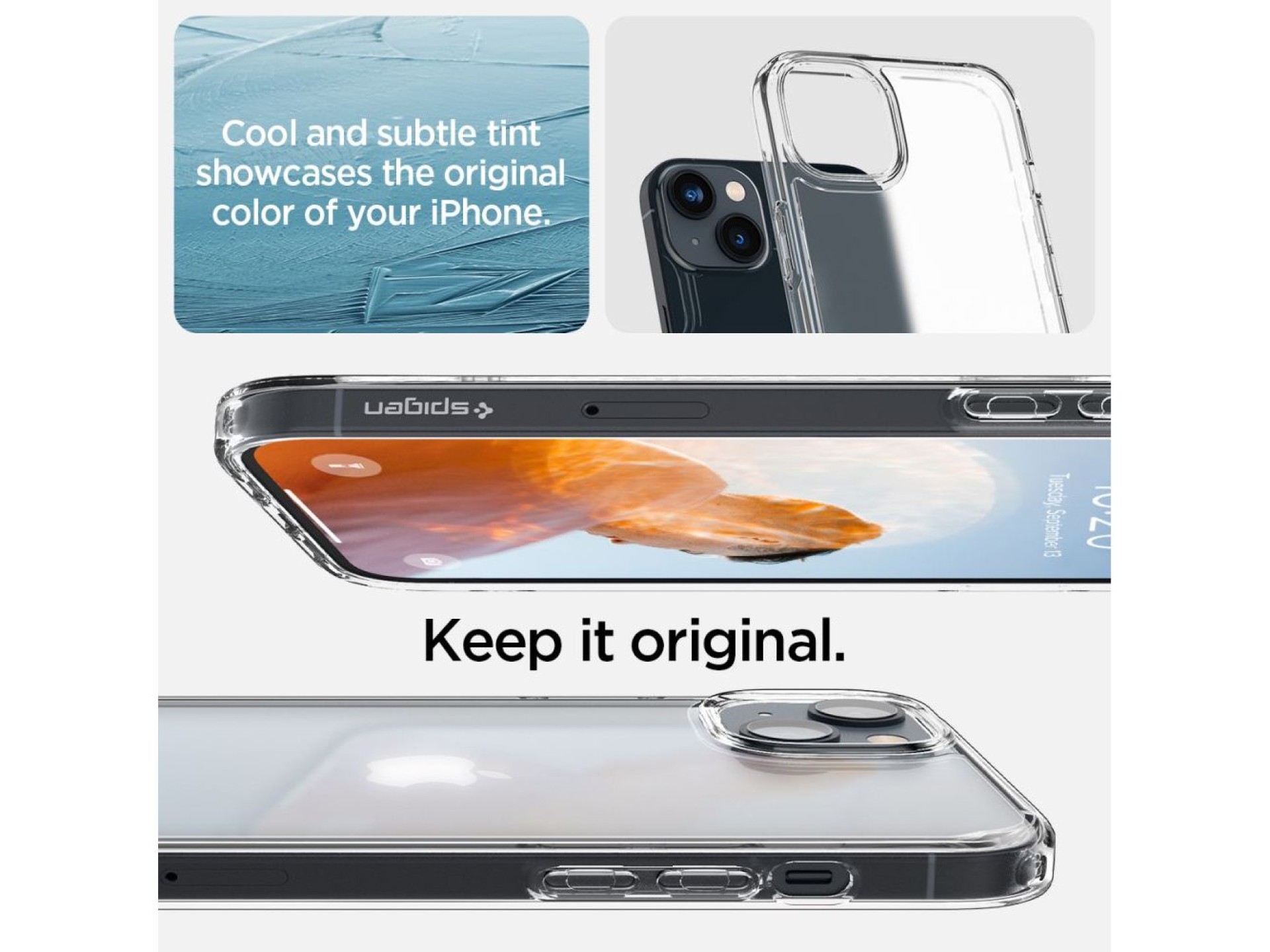 Spigen Ultra Hybrid iPhone 14 Plus Case - Matte Clear