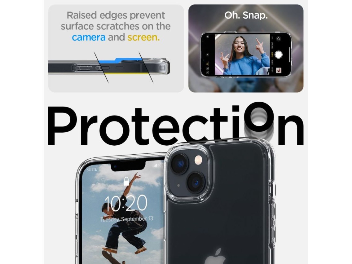 Spigen Ultra Hybrid iPhone 14 Plus Case - Matte Clear