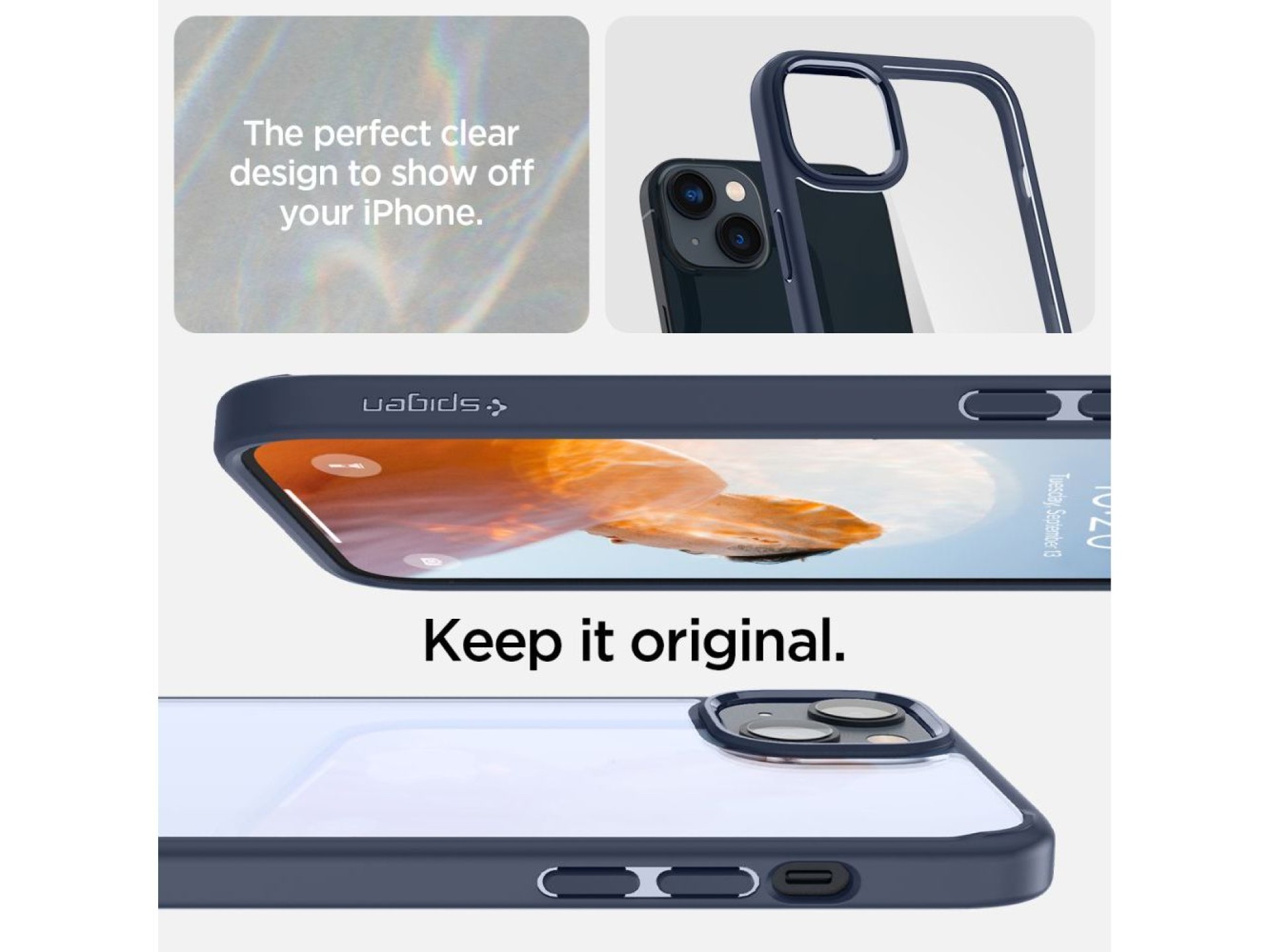 Spigen Ultra Hybrid iPhone 14 Plus Case - Blue