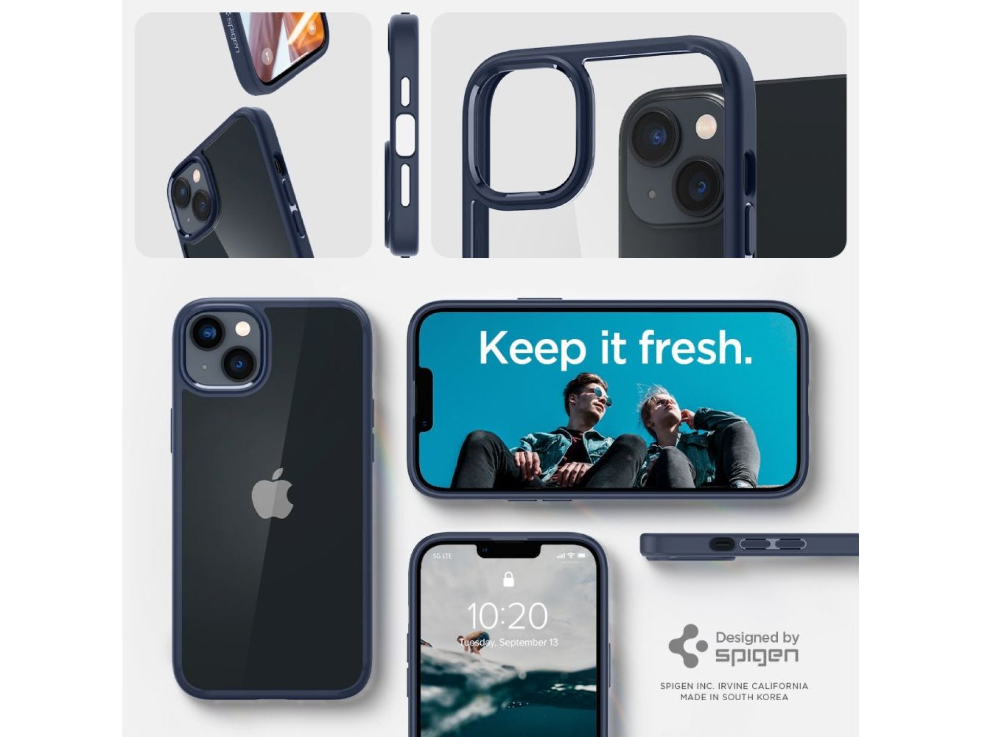 Spigen Ultra Hybrid iPhone 14 Plus Case - Blue