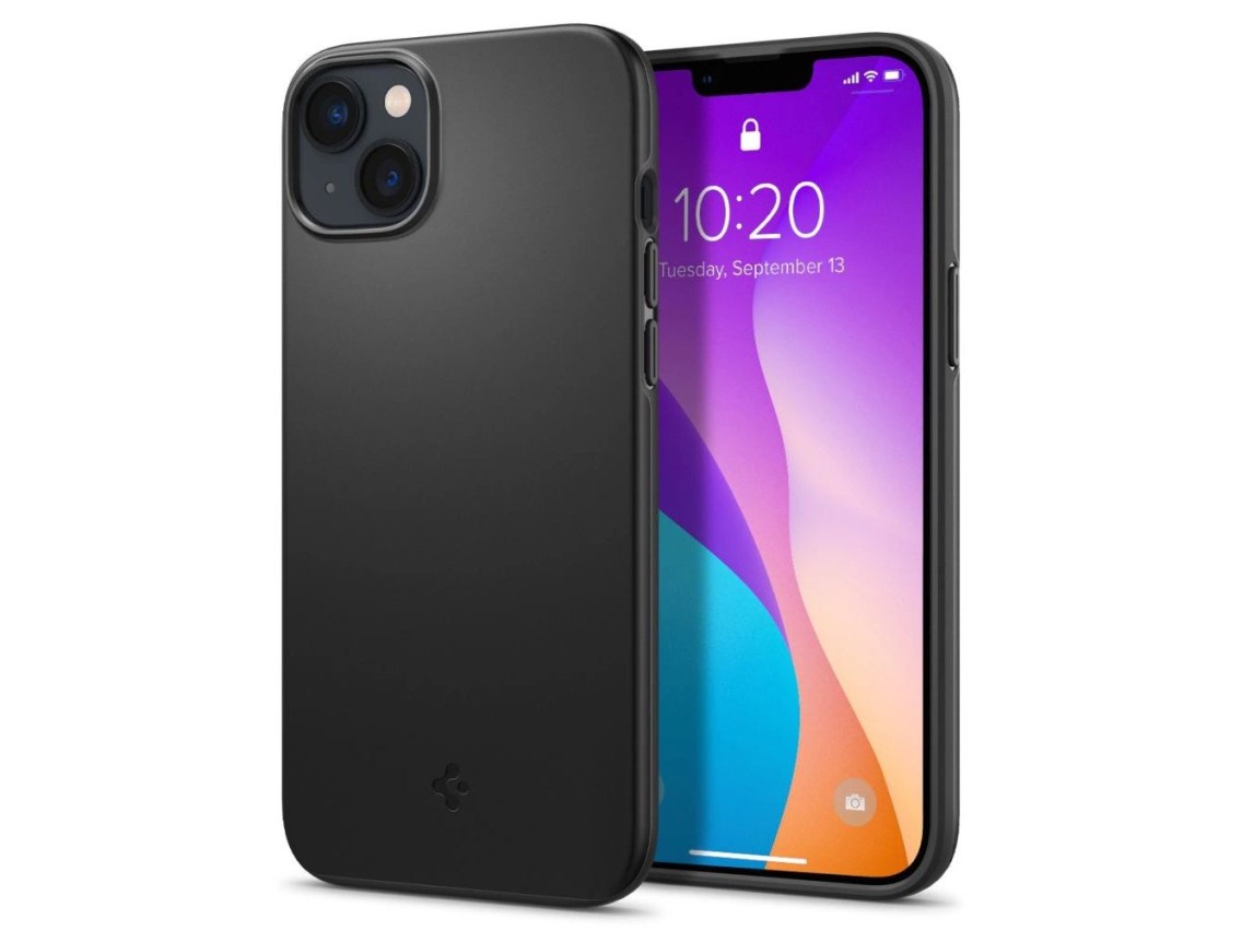 Capa Spigen Thin Fit para iPhone 14 Plus - Preta