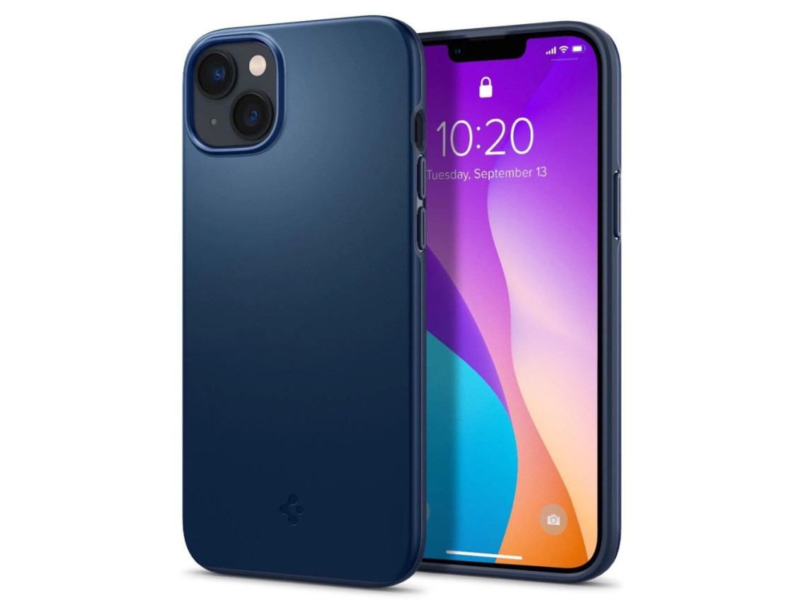 Funda Spigen Thin Fit para iPhone 14 Plus - Azul