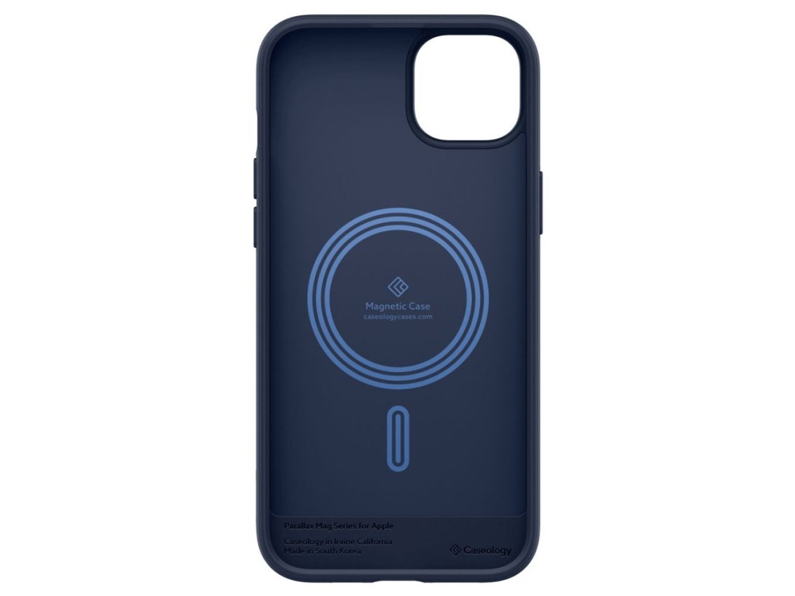 Capa Caseology Parallax Mag com MagSafe para iPhone 14 Plus - Azul Marinho