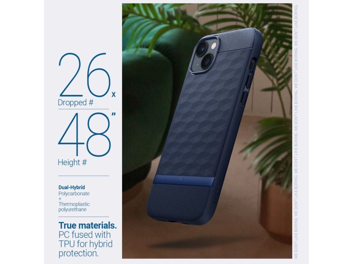 Capa Caseology Parallax Mag com MagSafe para iPhone 14 Plus - Azul Marinho