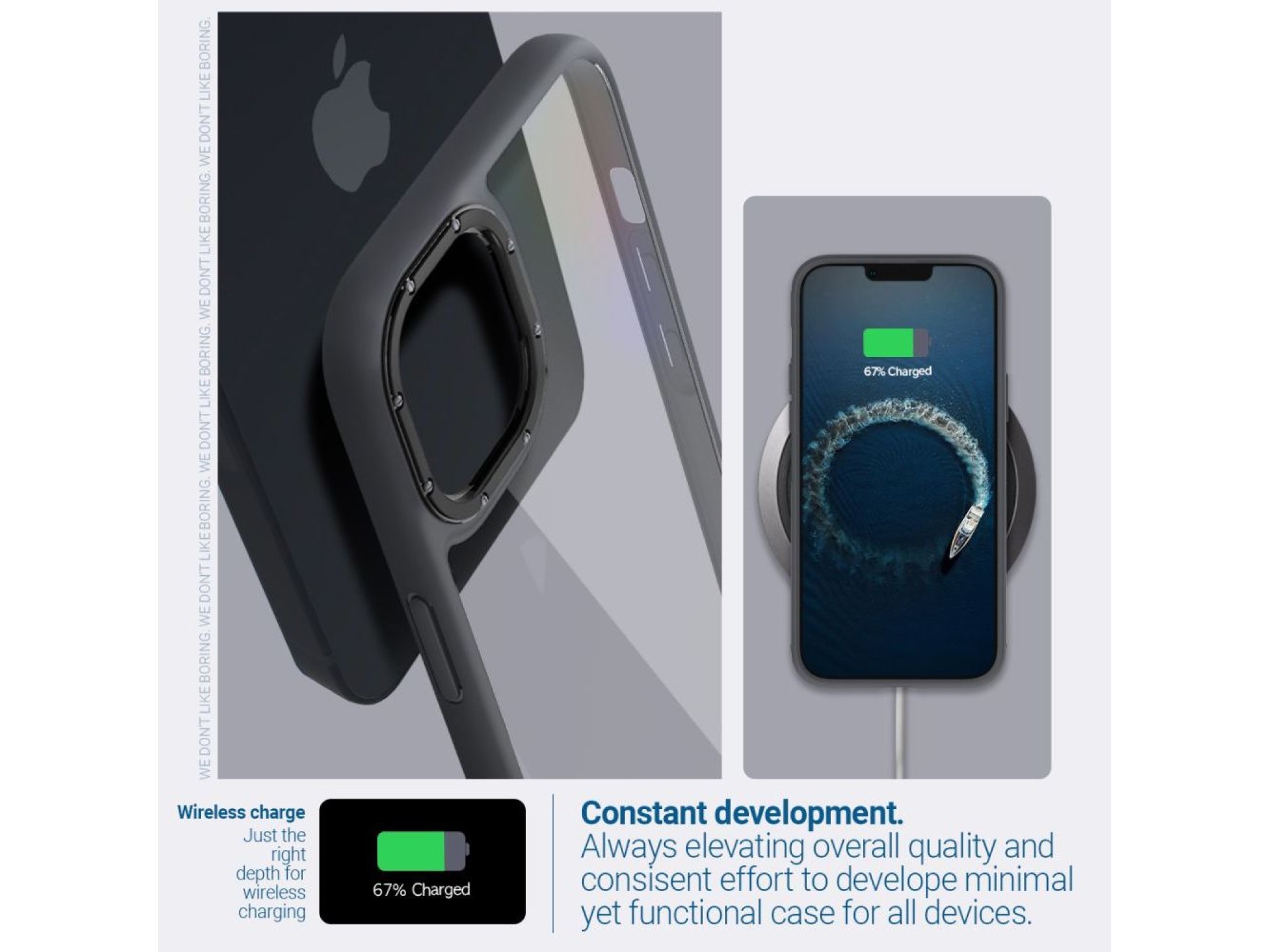Funda Caseology Skyfall para iPhone 14 Plus - Negro mate